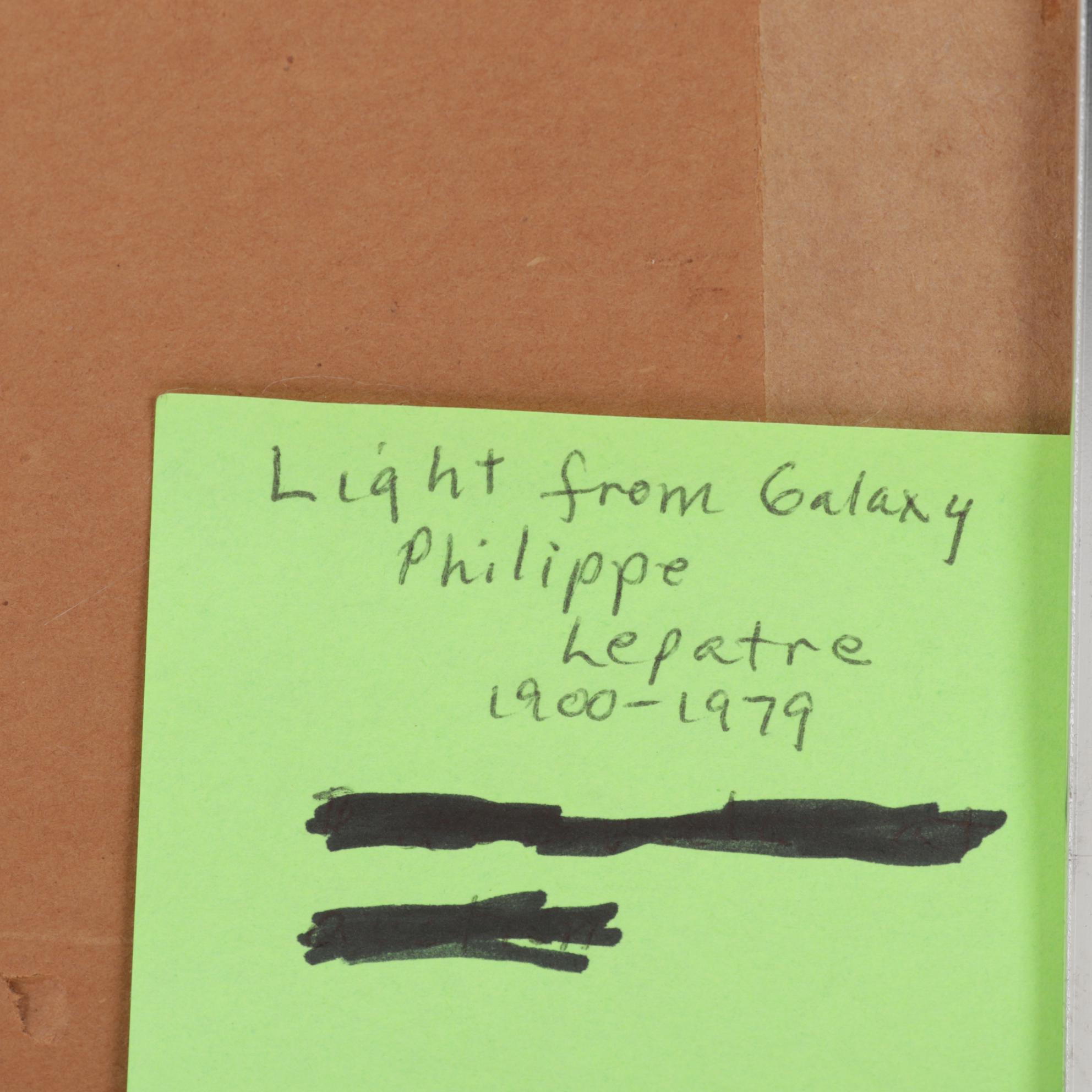 Philippe Lepatre Serigraph "Light From Galaxy," Circa 1974