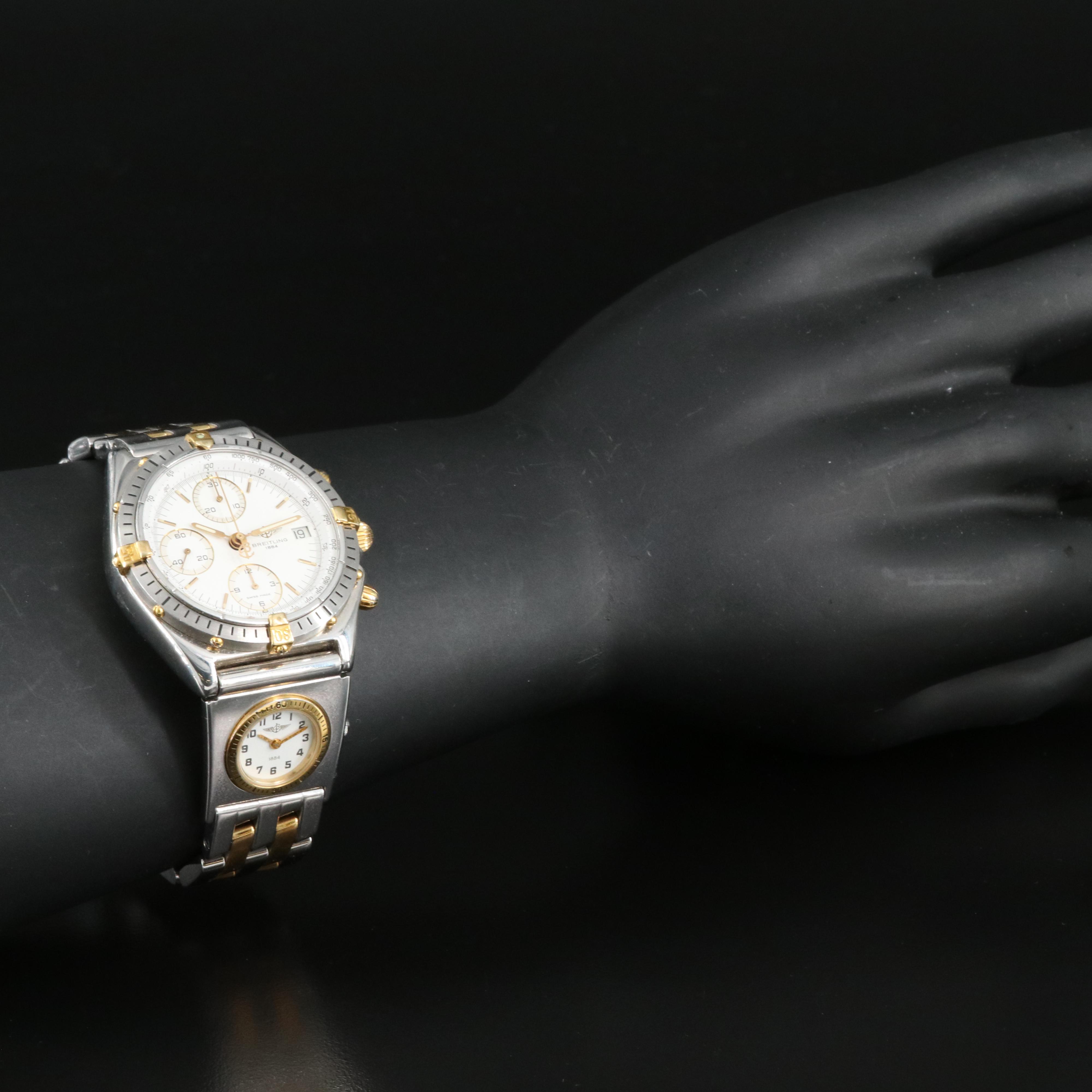 Breitling Chronomat Chronograph with UTC 18K Gold and Steel Watch