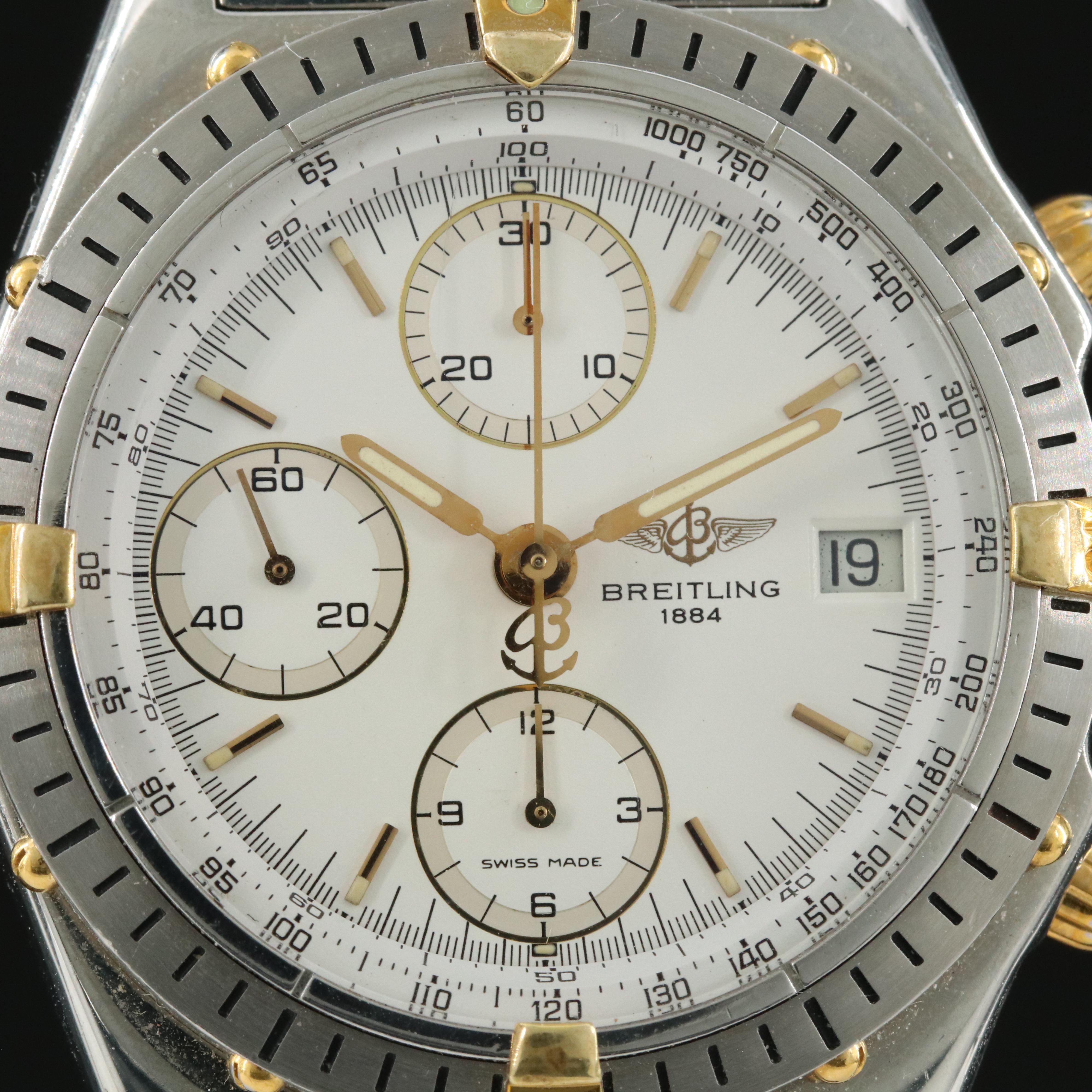 Breitling Chronomat Chronograph with UTC 18K Gold and Steel Watch
