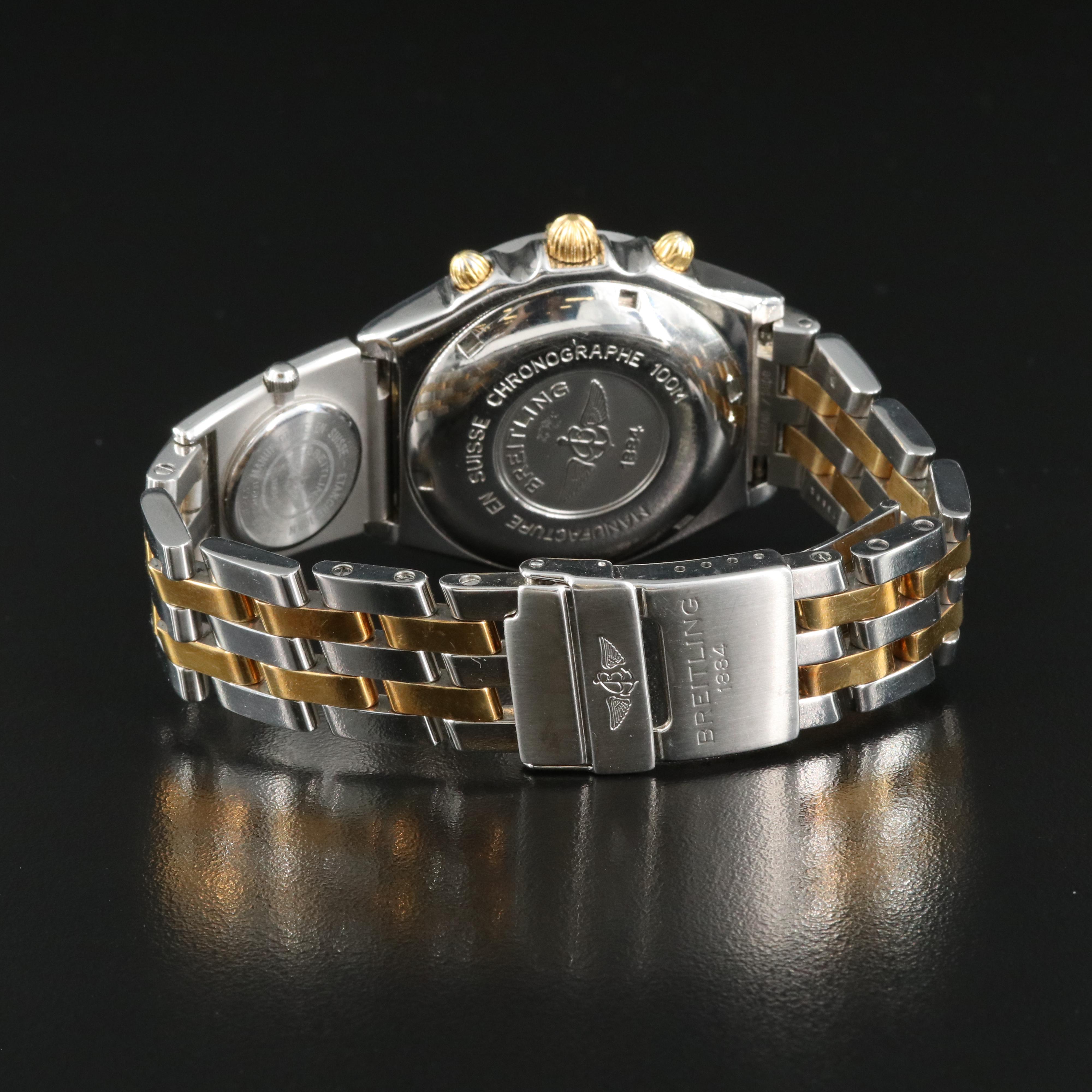 Breitling Chronomat Chronograph with UTC 18K Gold and Steel Watch