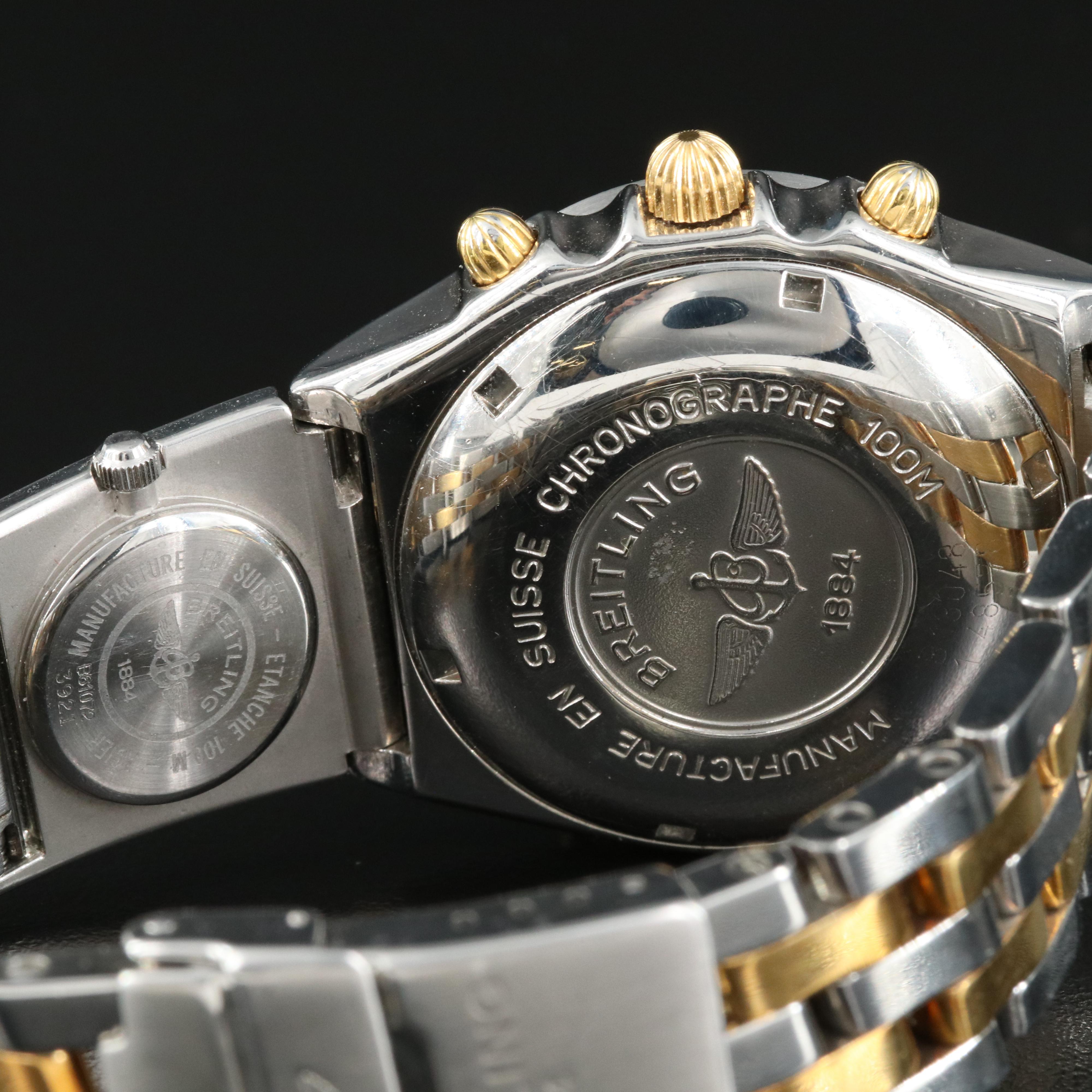 Breitling Chronomat Chronograph with UTC 18K Gold and Steel Watch