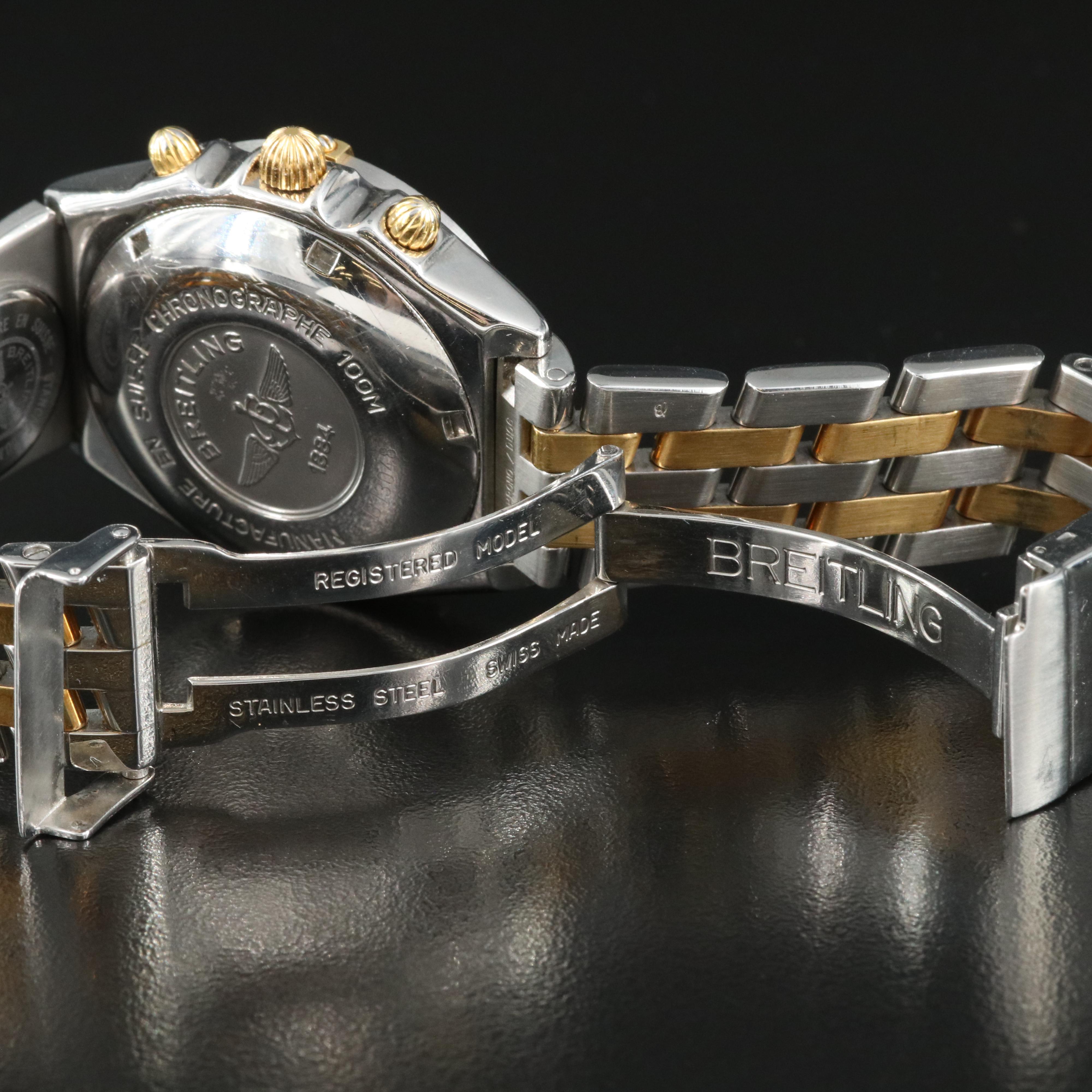 Breitling Chronomat Chronograph with UTC 18K Gold and Steel Watch