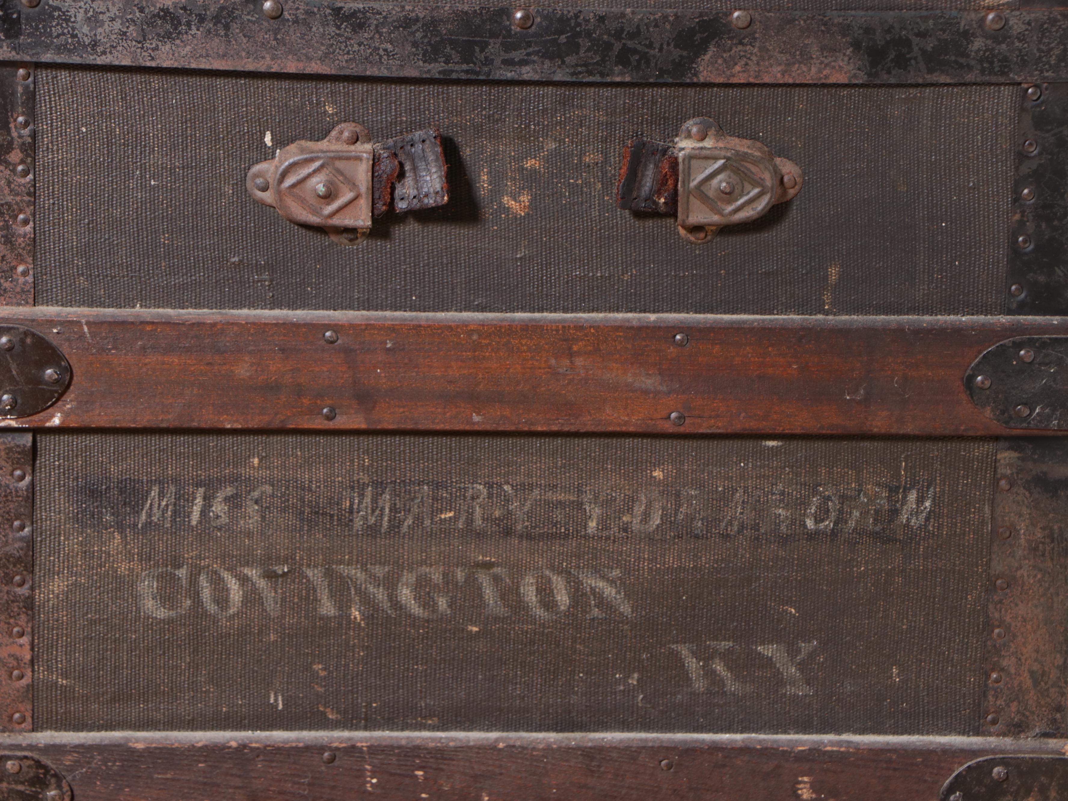Victorian Wooden Travel Trunk