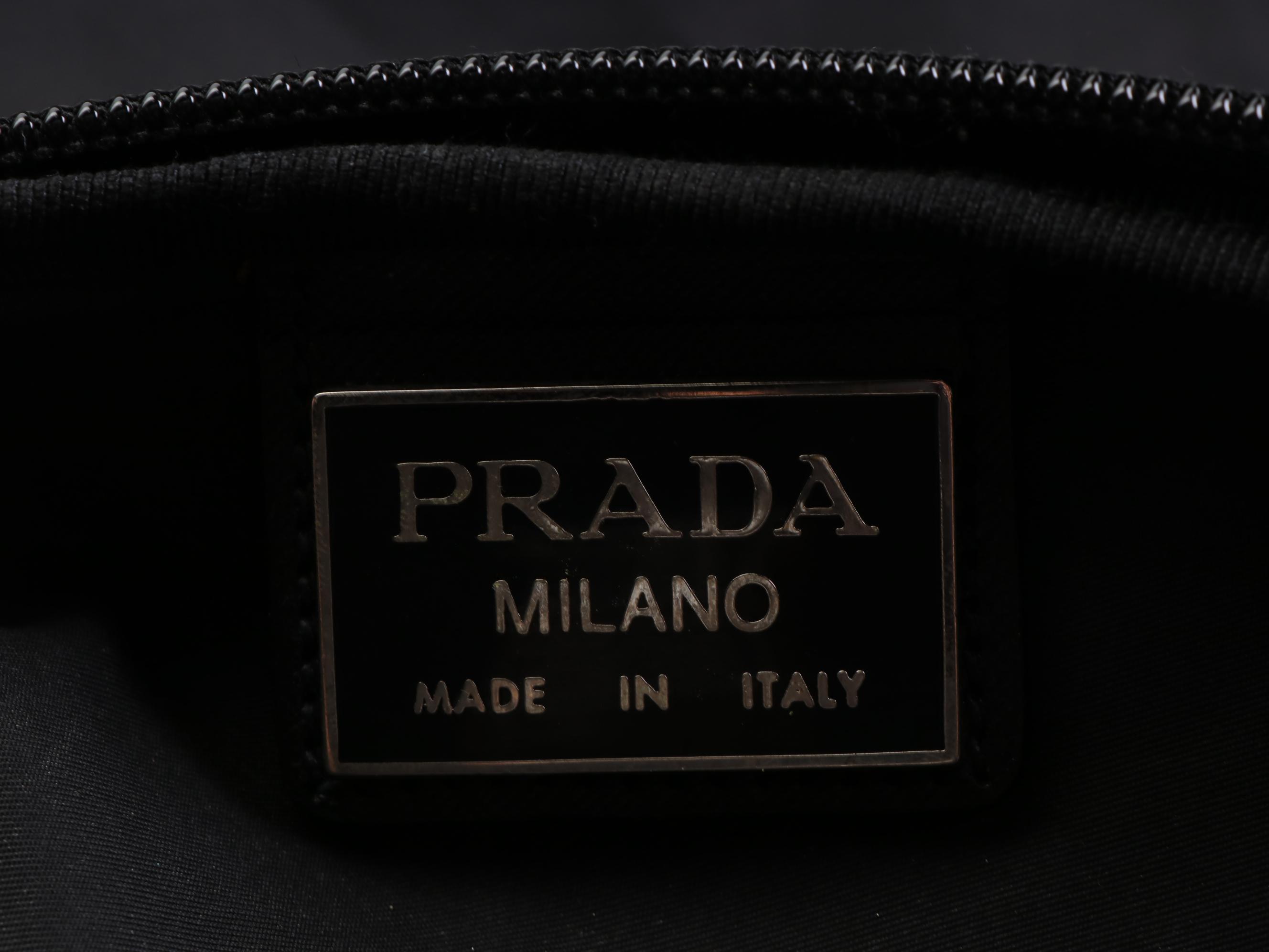Prada Garment Bag in Nylon with Saffiano Leather Trim