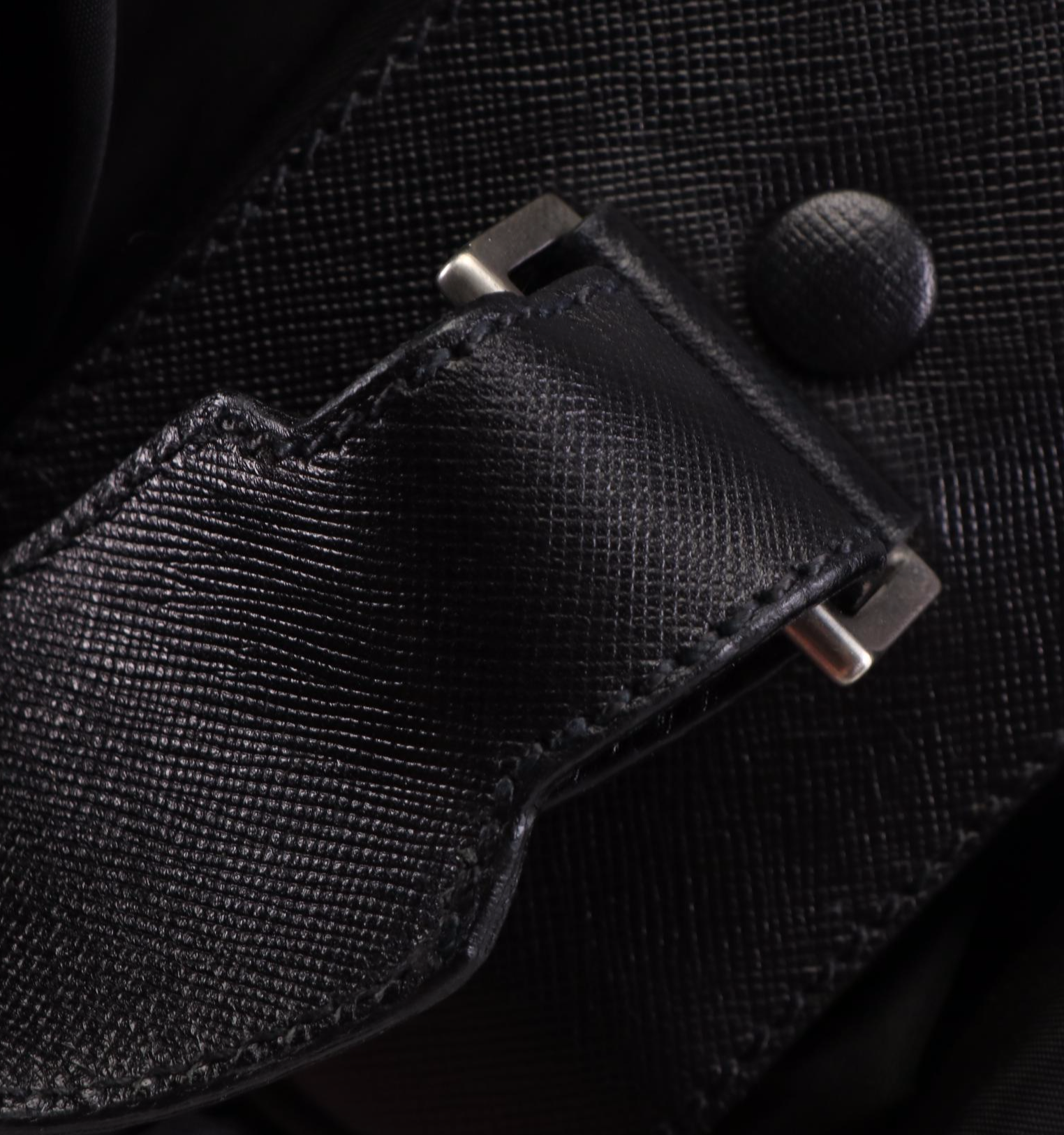 Prada Garment Bag in Nylon with Saffiano Leather Trim