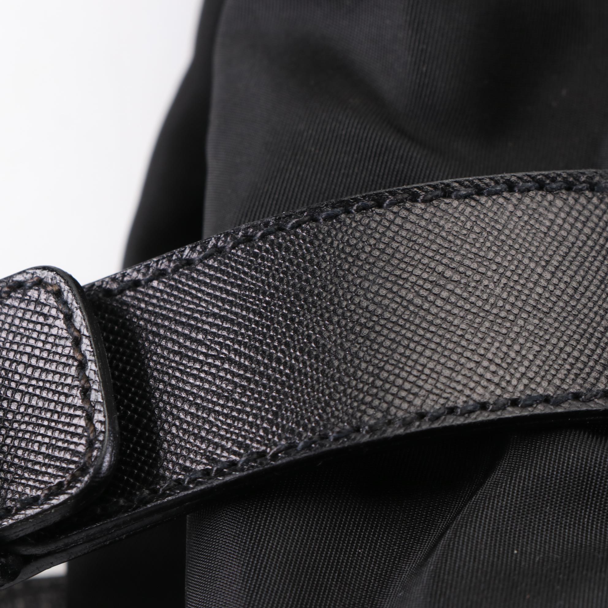 Prada Garment Bag in Nylon with Saffiano Leather Trim