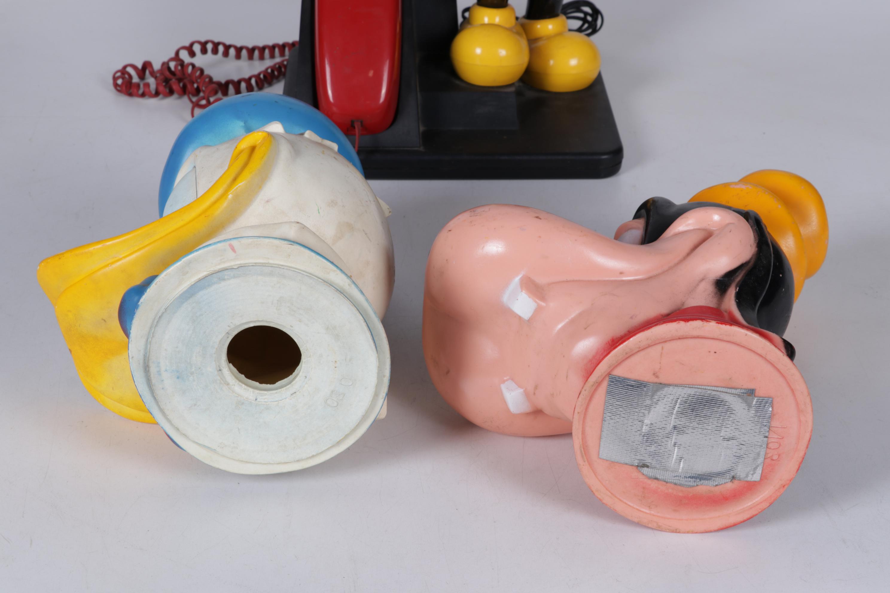 Mickey Mouse Telephone, Donald Duck, Pluto, Pinocchio and Other Coin Banks