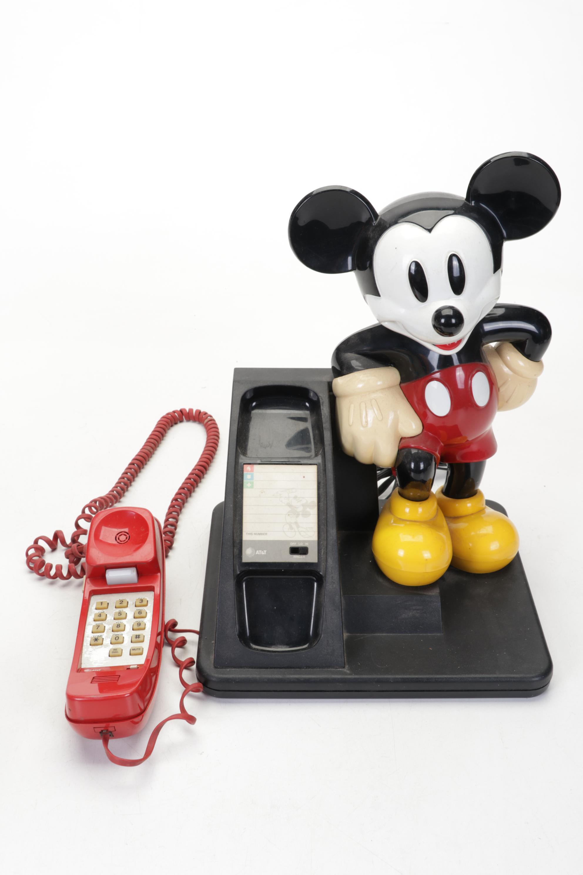 Mickey Mouse Telephone, Donald Duck, Pluto, Pinocchio and Other Coin Banks
