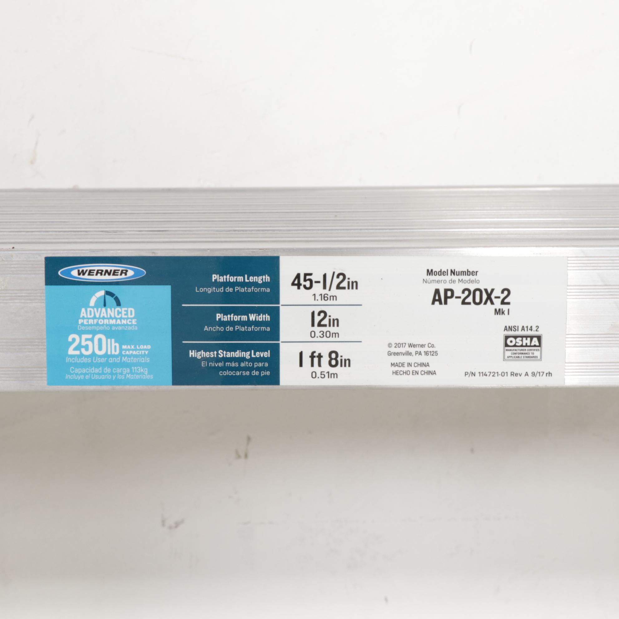 Werner Platform Ladder, Little Giant Step Ladder, and Mighty Multi Ladder