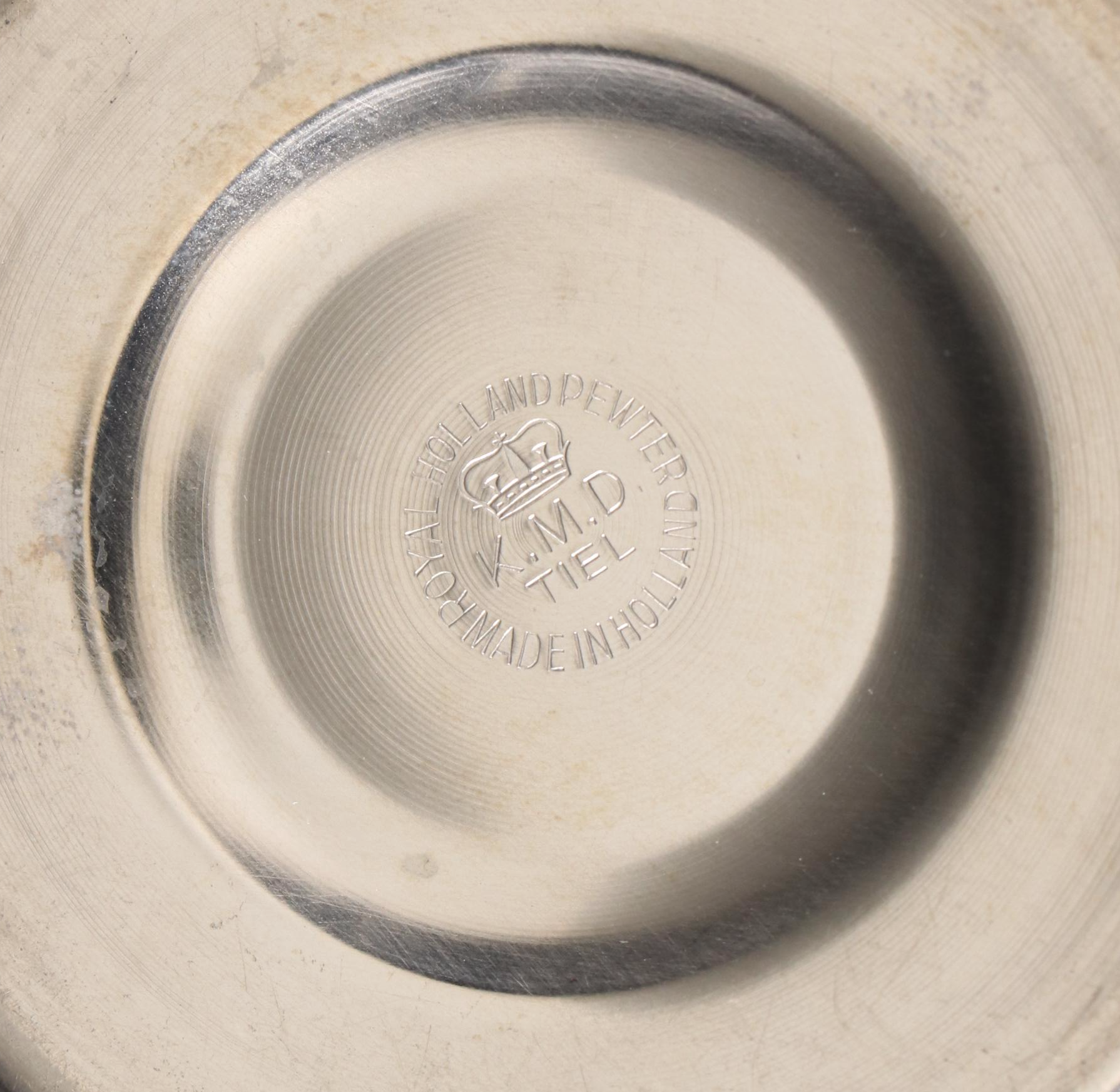 Royal Holland Pewter Pitcher with Cream and Sugar and Other Copper Kettle