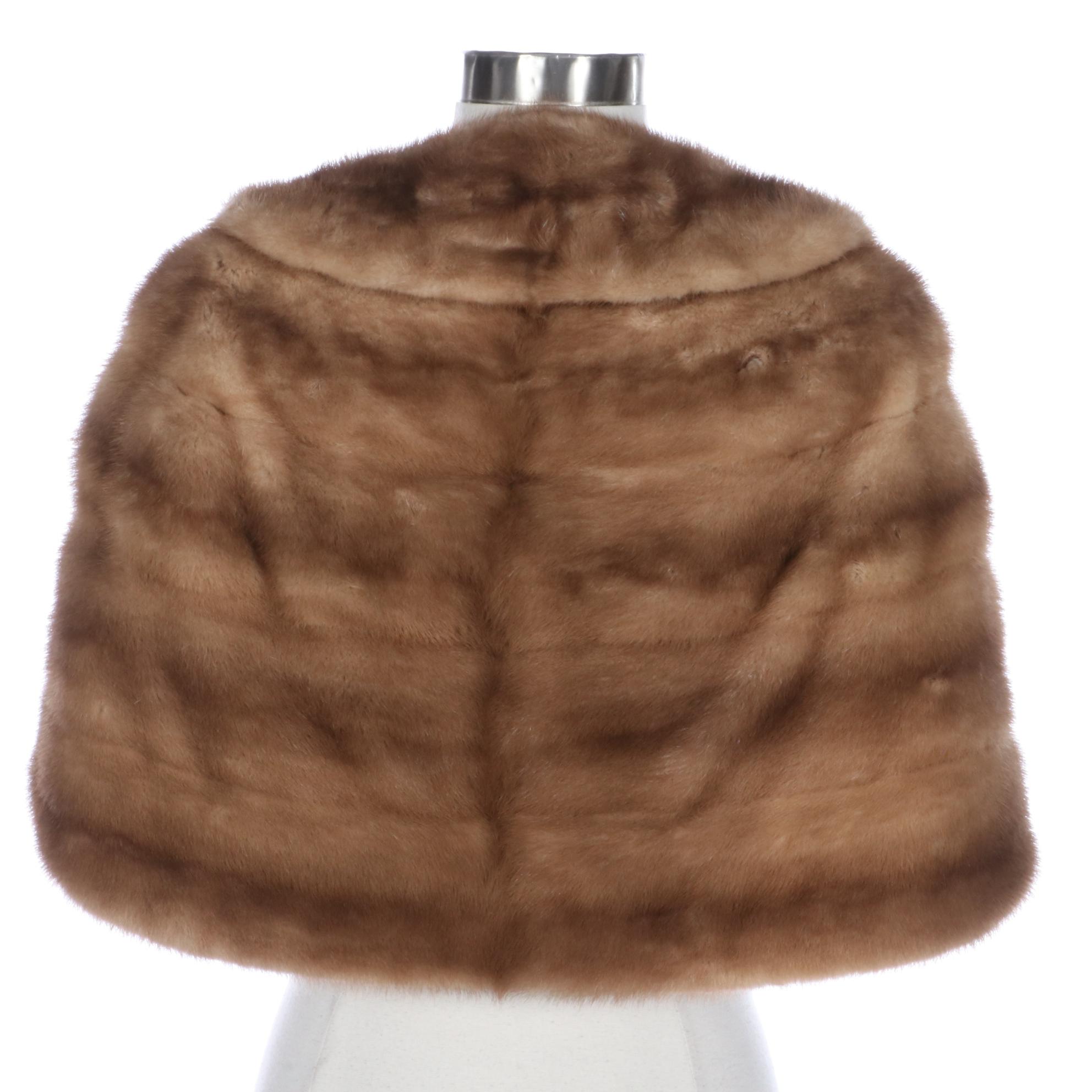 Mink Fur Capelet Stole from Carl W. Herrmann Furs