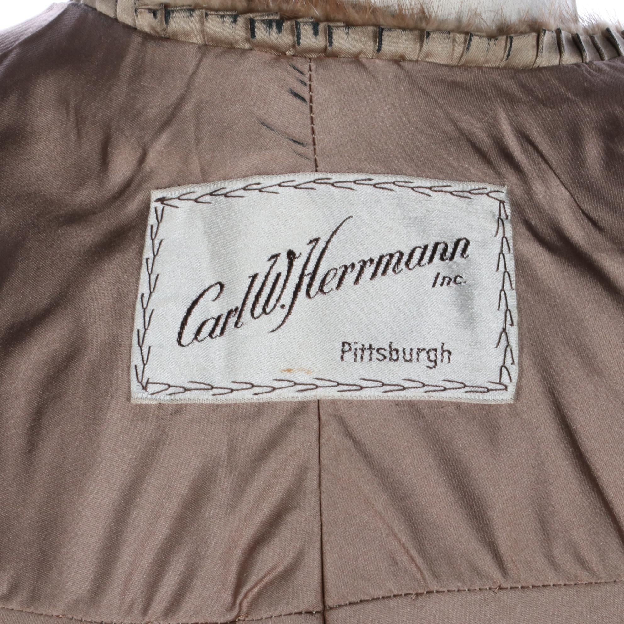 Mink Fur Capelet Stole from Carl W. Herrmann Furs