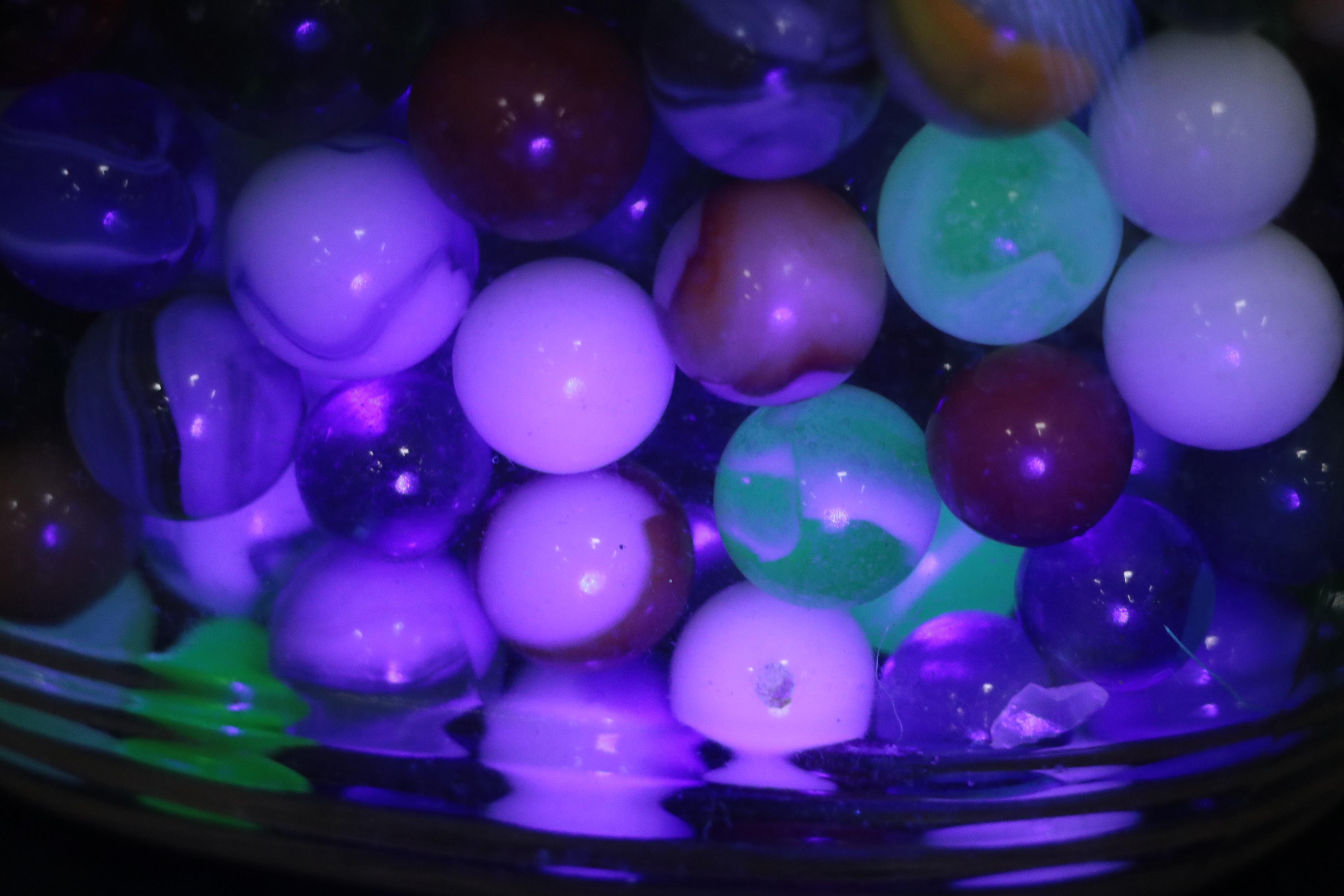 Cadmium and Uranium Glass Marbles With Swirlies and More