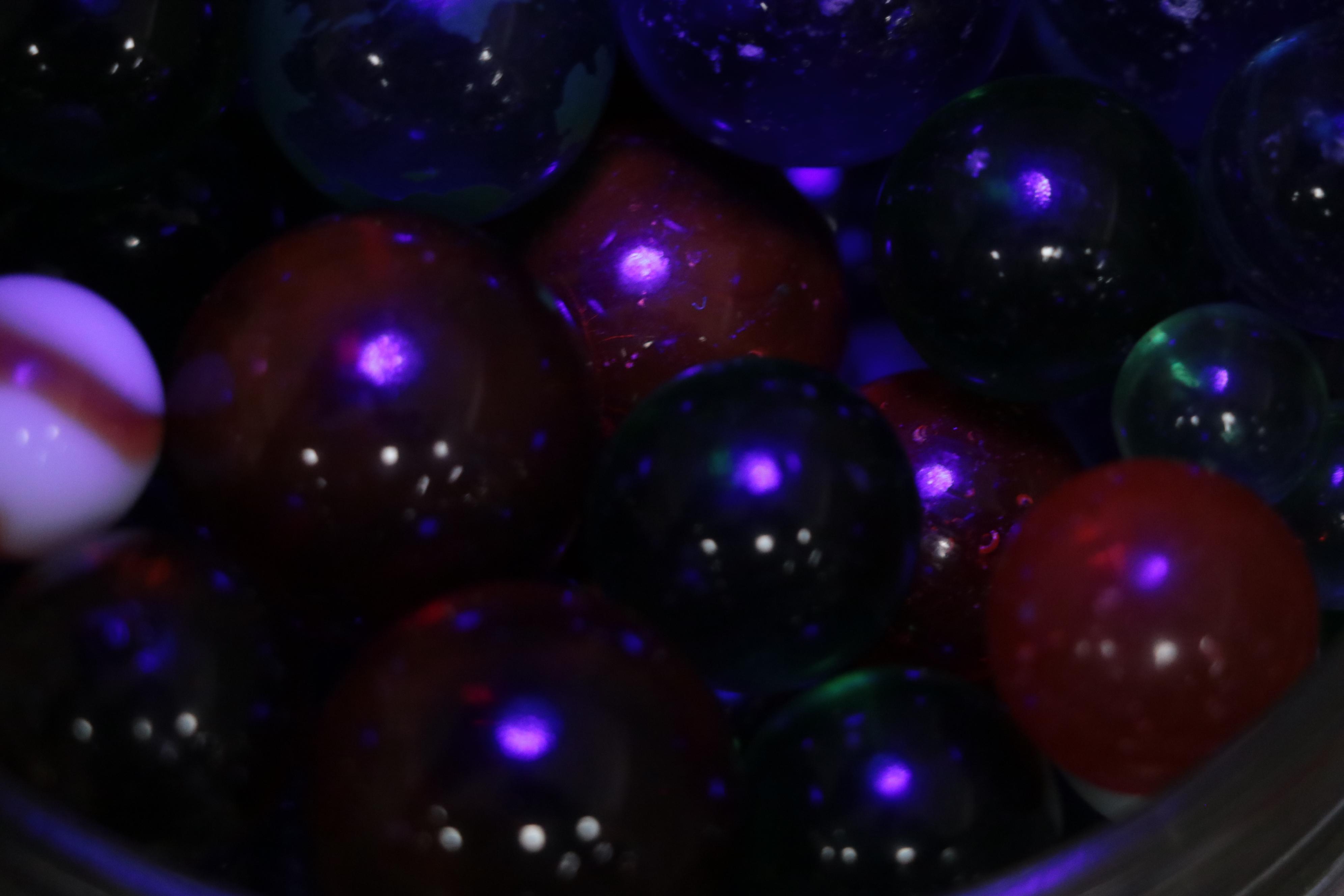 Cadmium and Uranium Glass Marbles With Swirlies and More