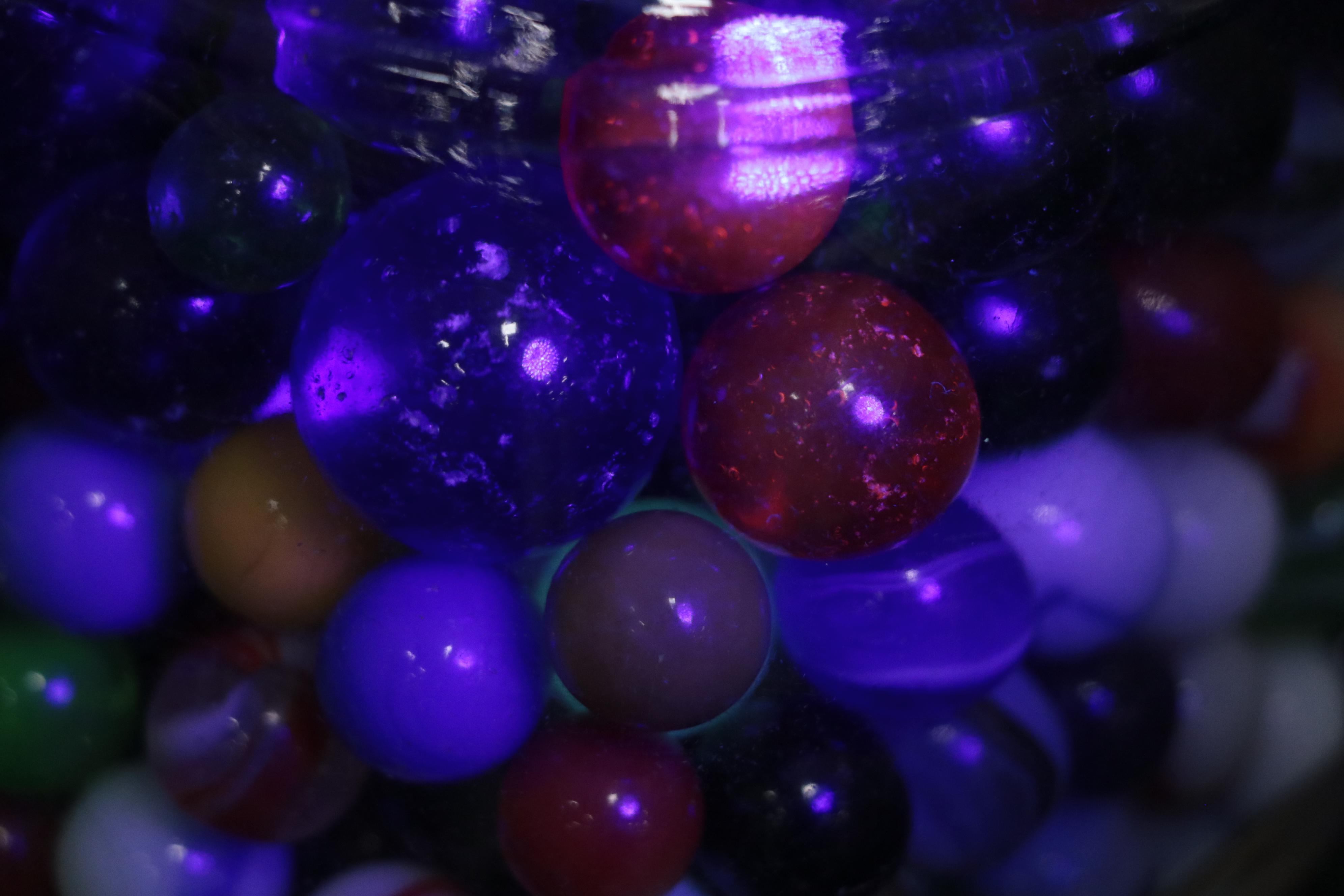 Cadmium and Uranium Glass Marbles With Swirlies and More