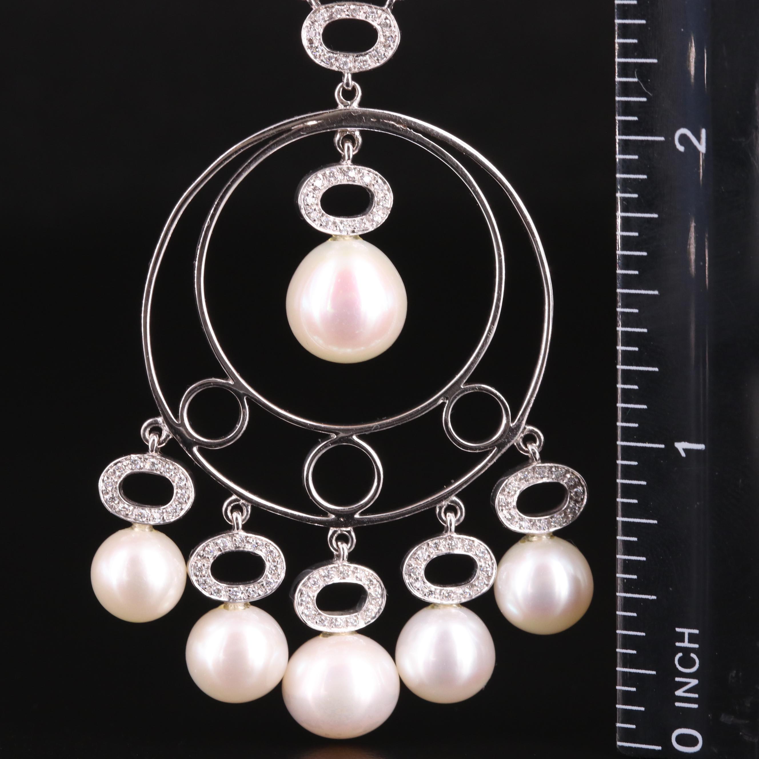 Hasbani Gioielli 18K Pearl and Diamond Necklace