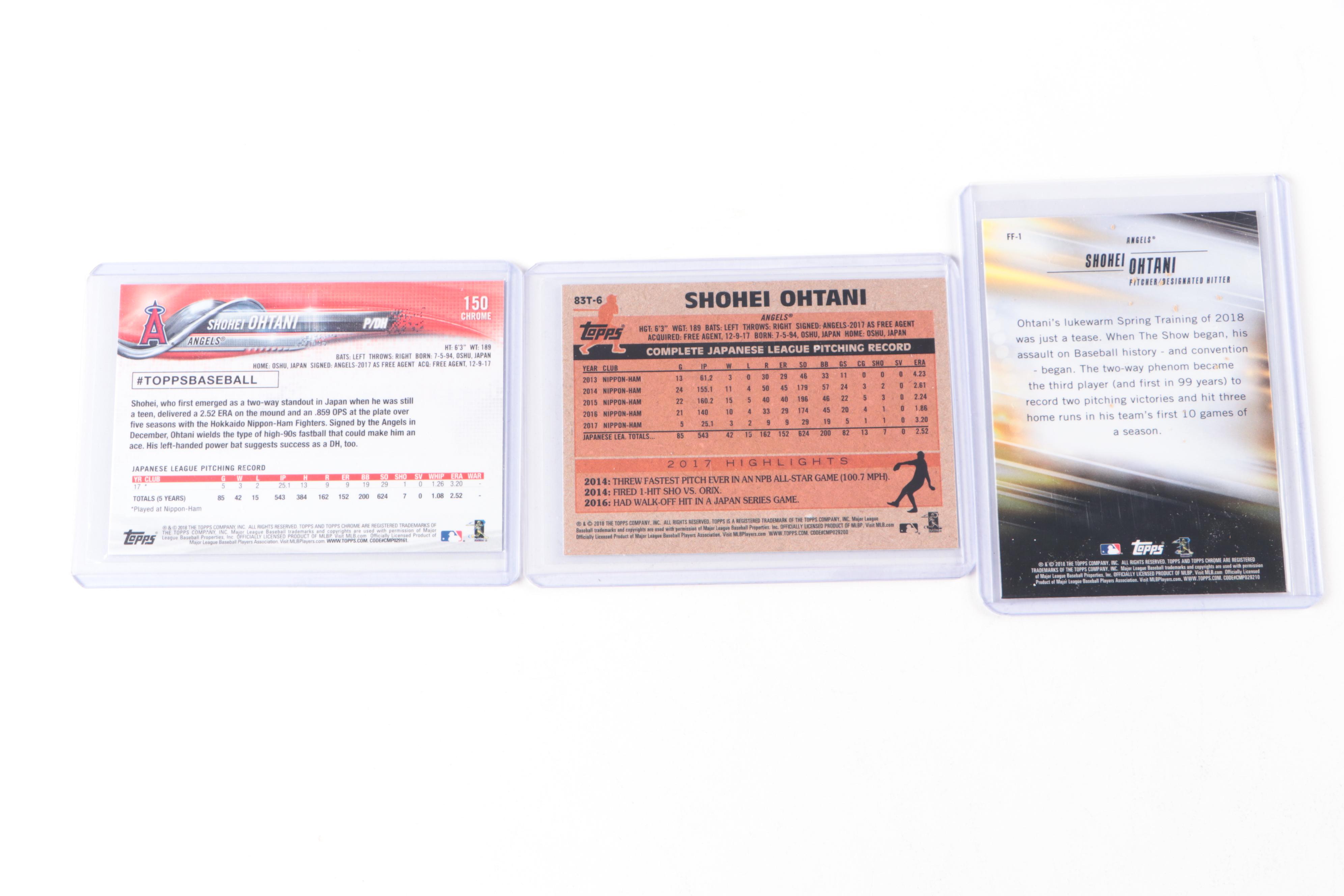 2018 Topps Chrome Shohei Ohtani Rookie Cards with 1983 35th Anniversary