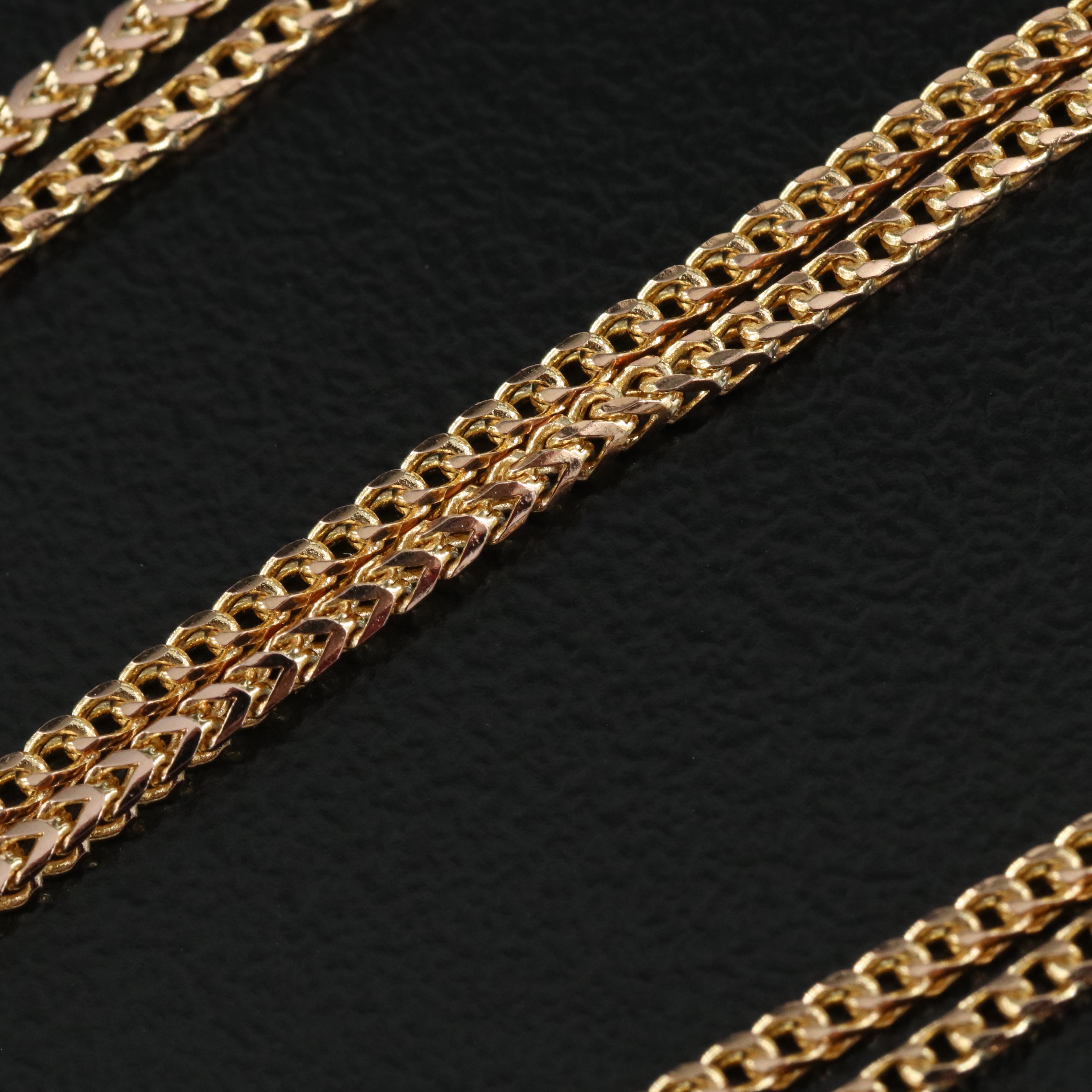 14K Foxtail Chain