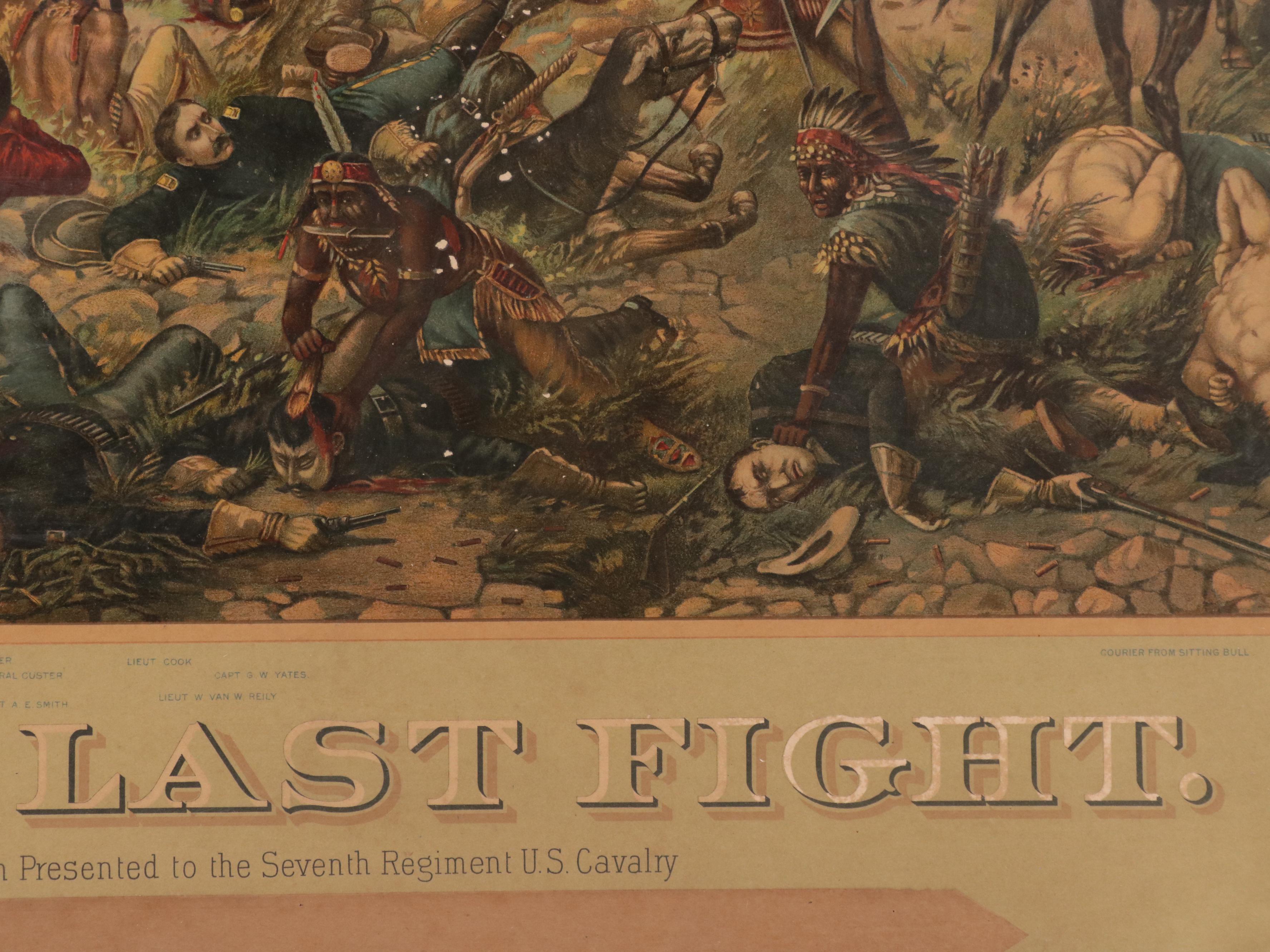 Anheuser-Busch Chromolithograph "Custer's Last Fight," 1896