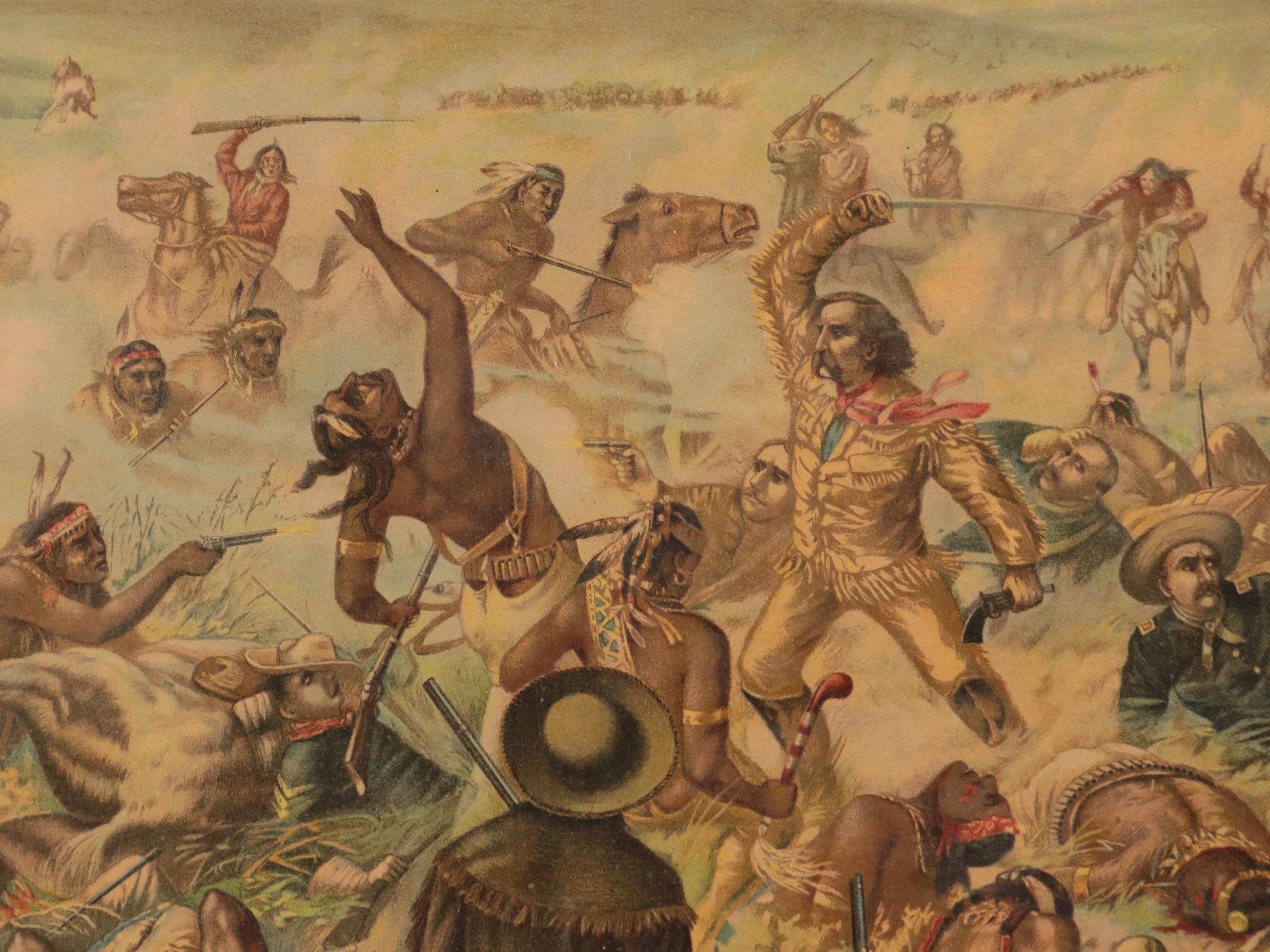 Anheuser-Busch Chromolithograph "Custer's Last Fight," 1896