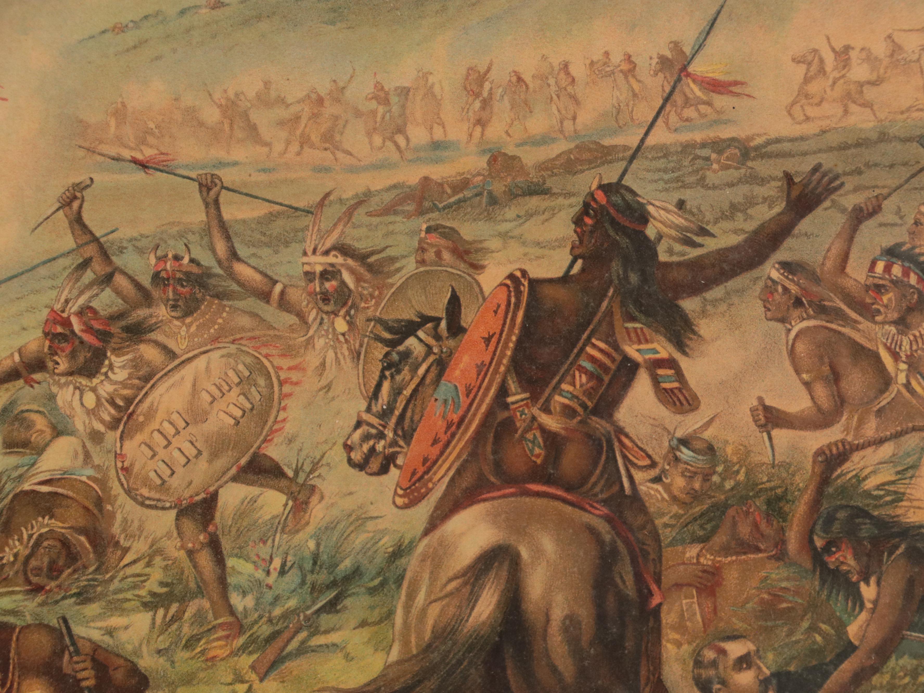 Anheuser-Busch Chromolithograph "Custer's Last Fight," 1896