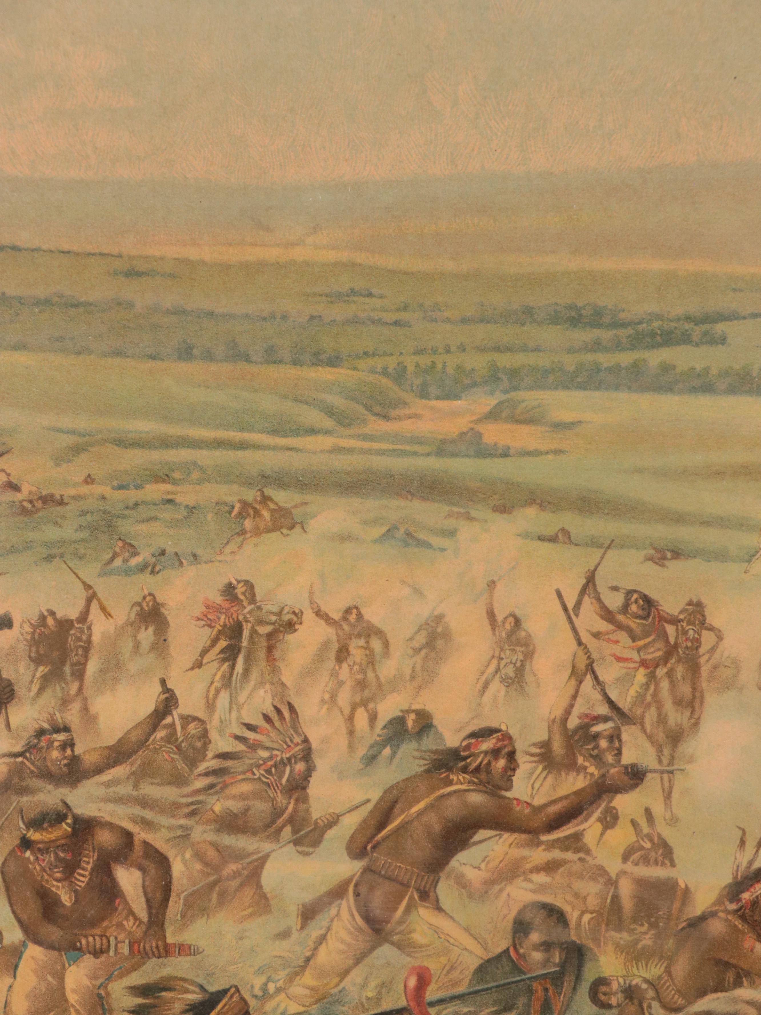 Anheuser-Busch Chromolithograph "Custer's Last Fight," 1896