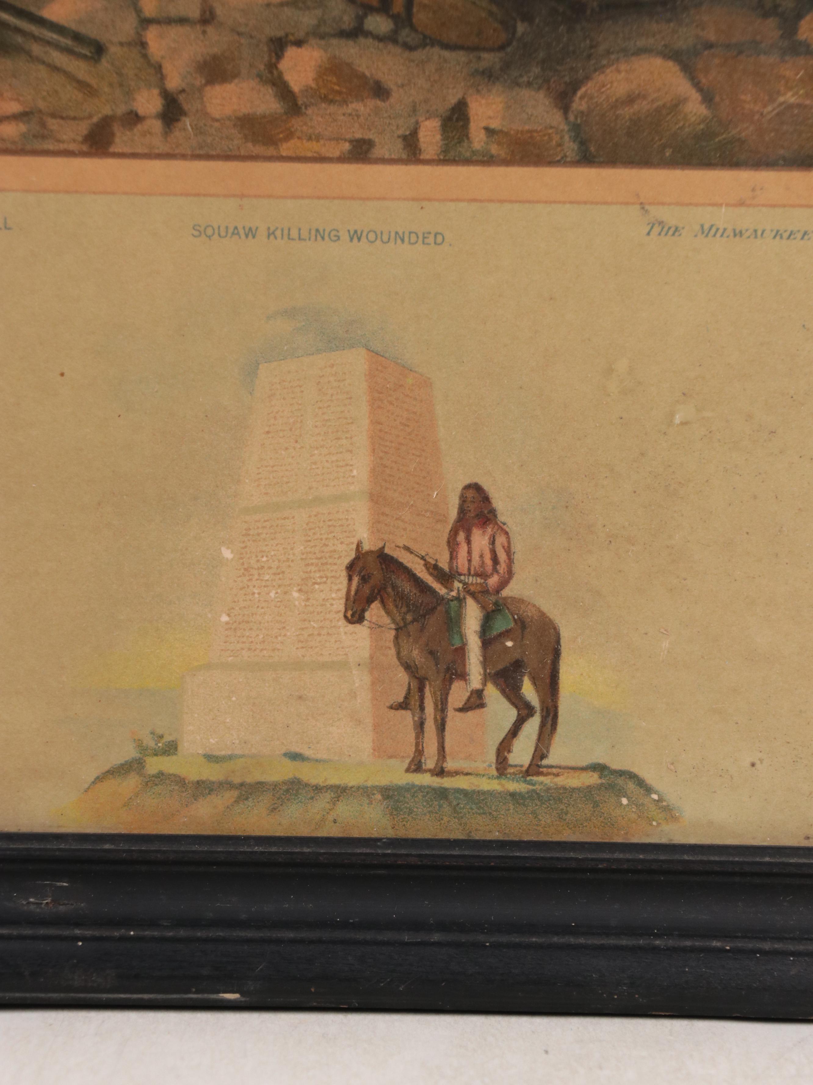 Anheuser-Busch Chromolithograph "Custer's Last Fight," 1896