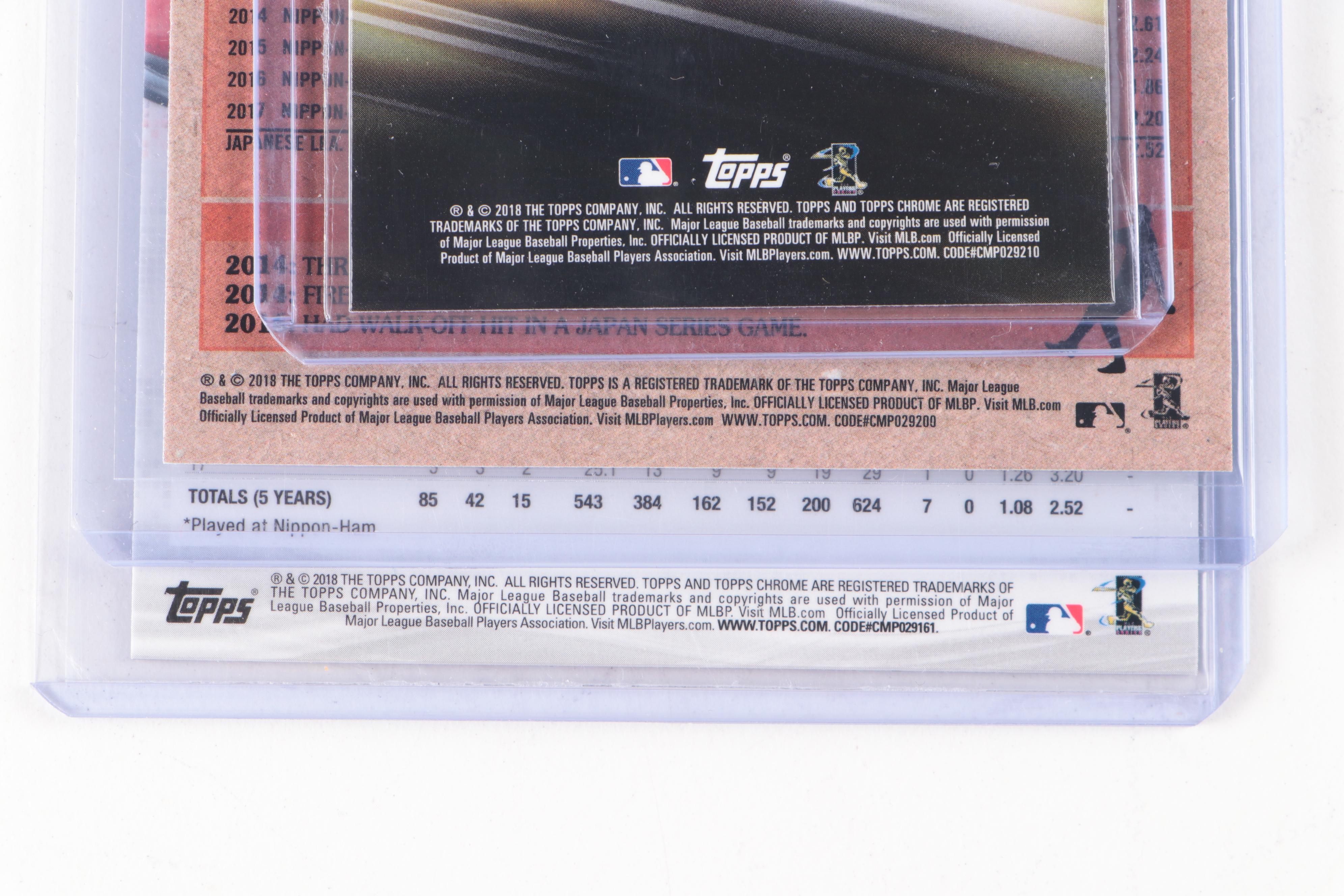 2018 Topps Chrome Shohei Ohtani Rookie Cards with 1983 35th Anniversary