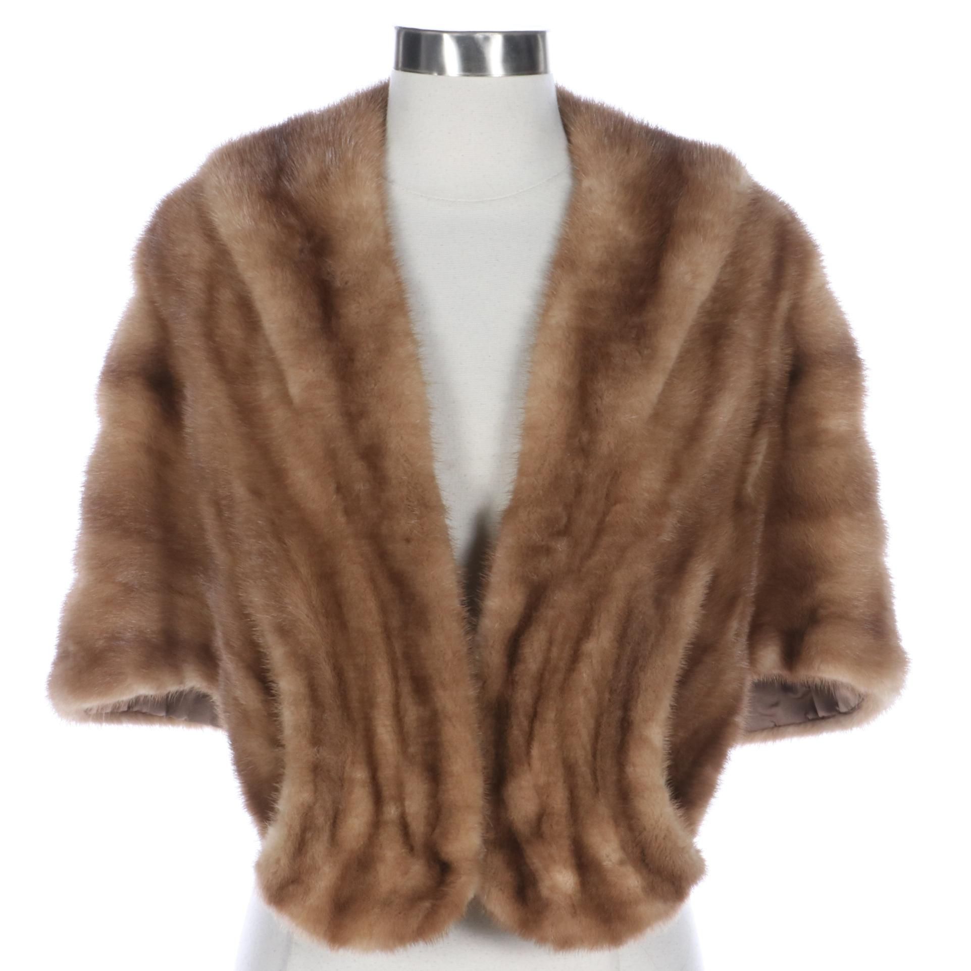 Mink Fur Capelet Stole from Carl W. Herrmann Furs