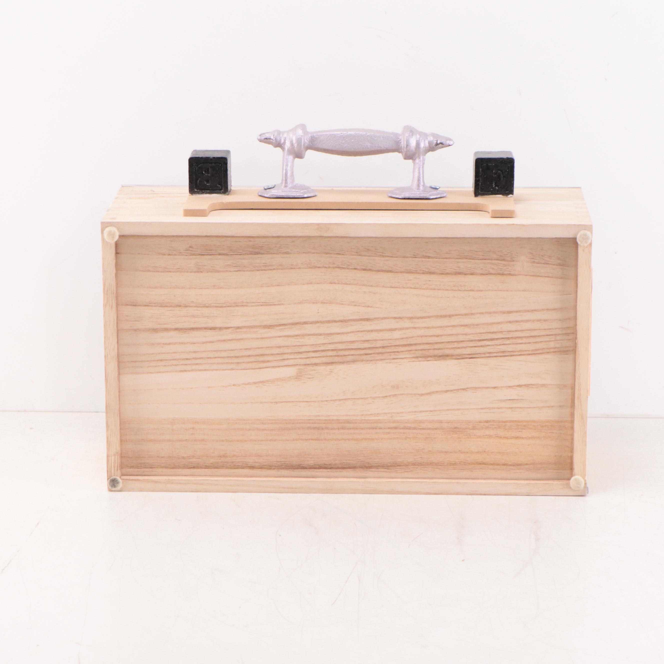 Elmer Ruff Mixed Media Assemblage Diorama with Clocks, 2022