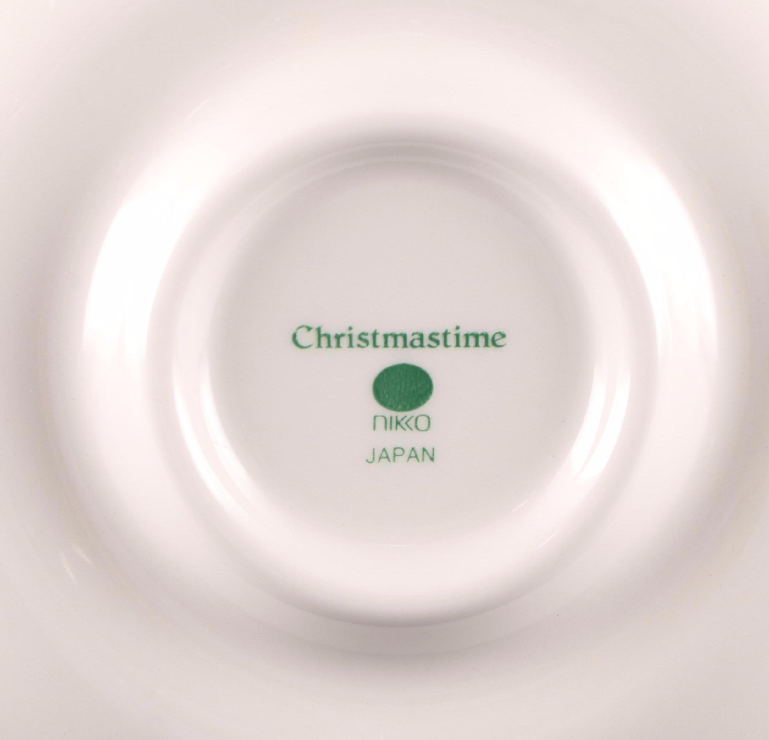 Spode "Christmas Tree" Platter with Nikko "Christmastime" Dinnerware