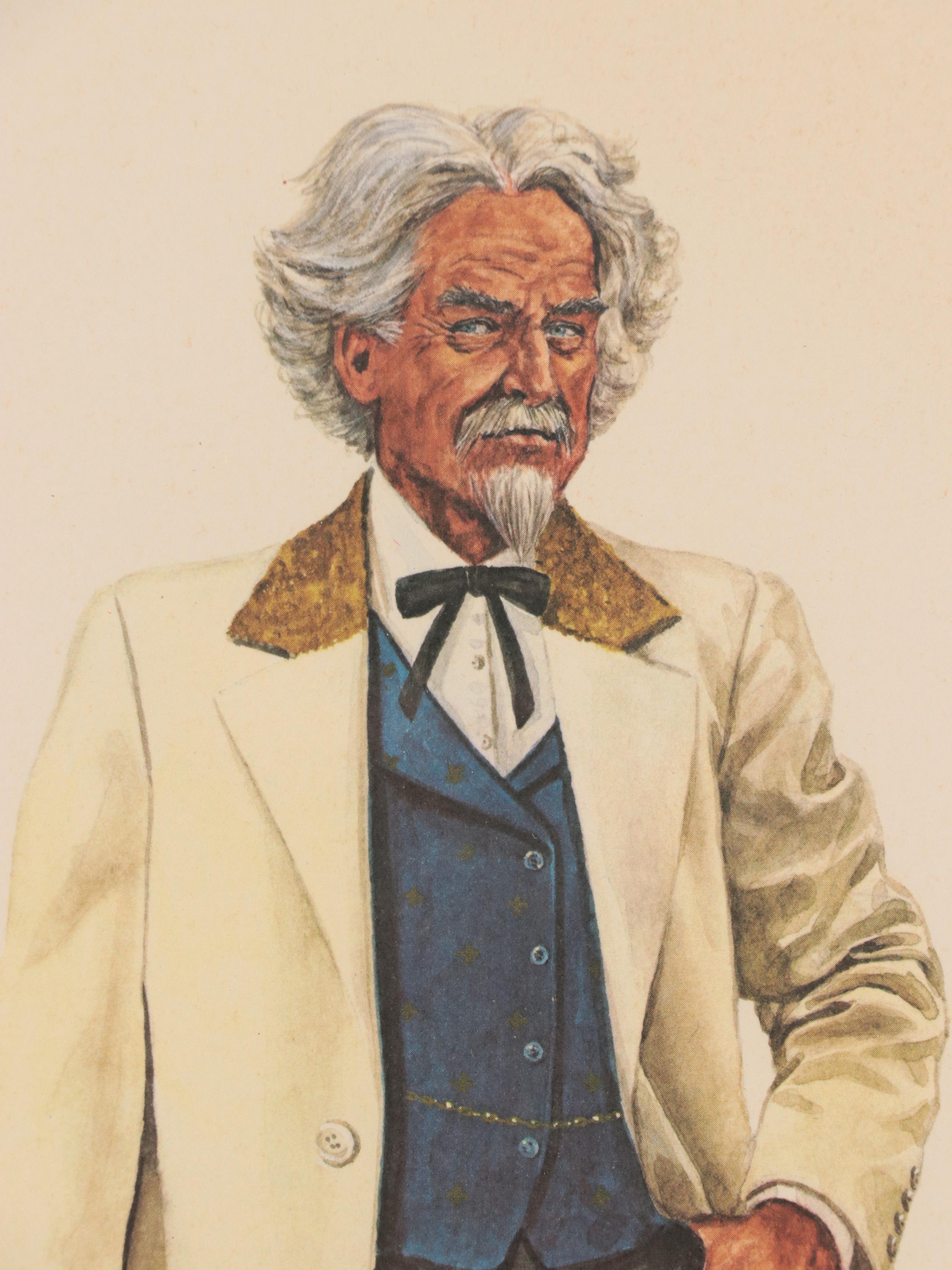 Offset Lithograph of Portrait "Kentucky Colonel"