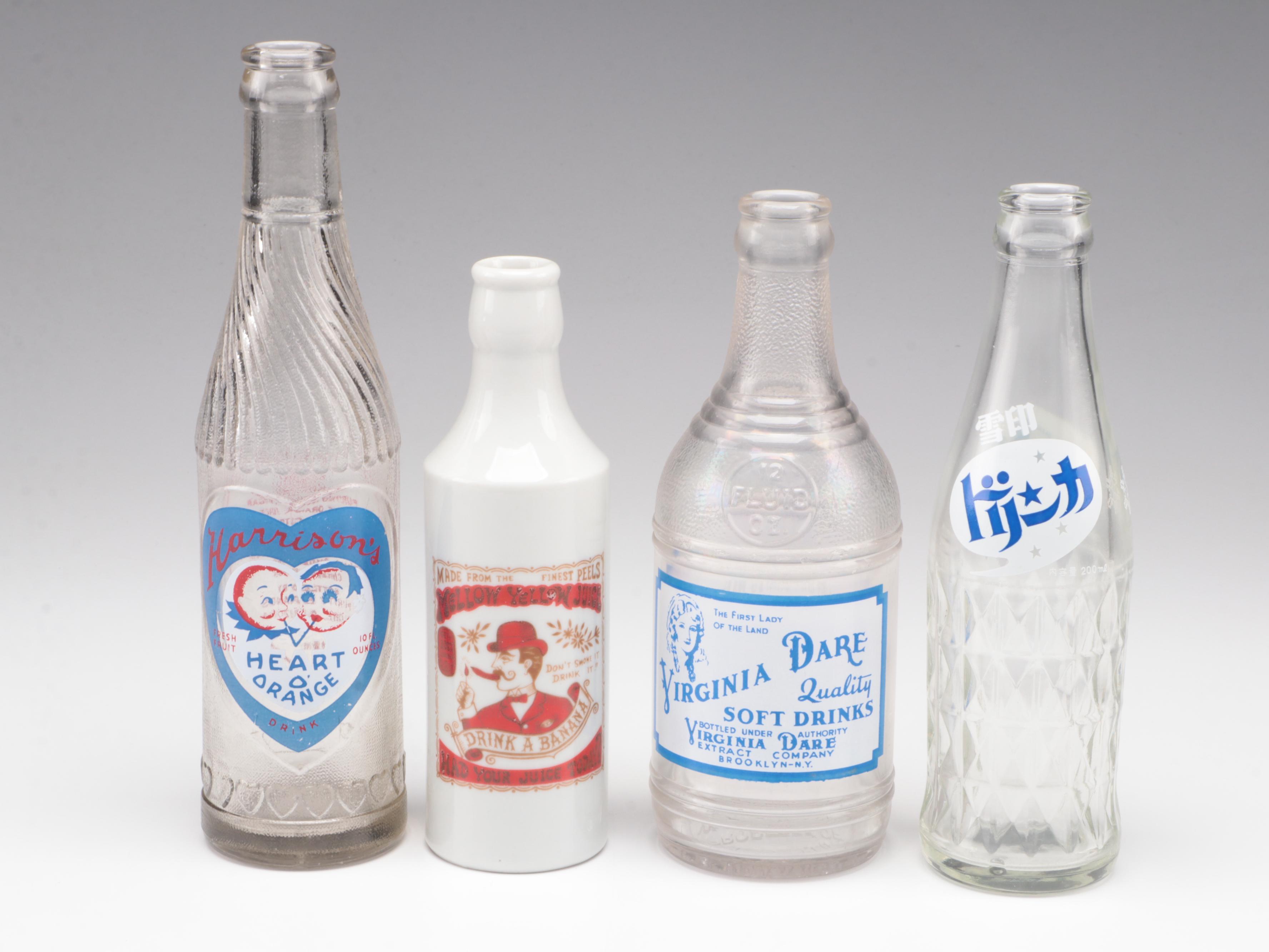 Grapette, Sun-Drop, Donald Duck Cola and More Labeled Glass Soda Bottles