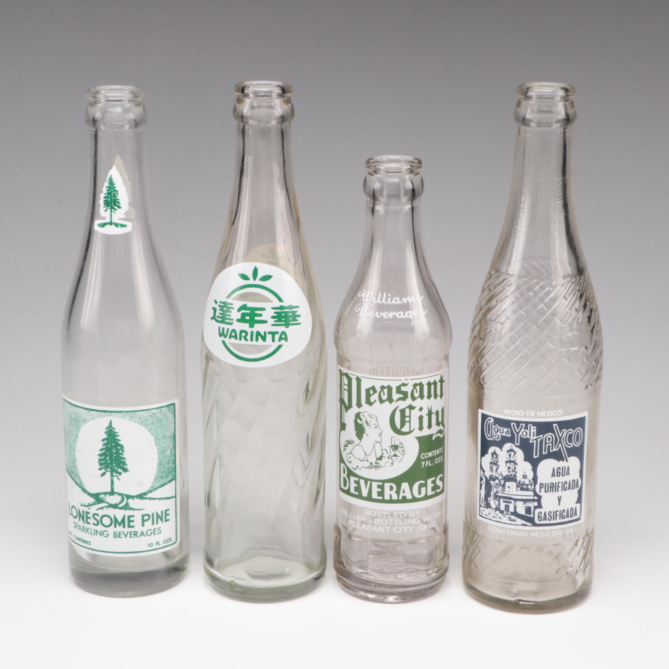 Grapette, Sun-Drop, Donald Duck Cola and More Labeled Glass Soda Bottles