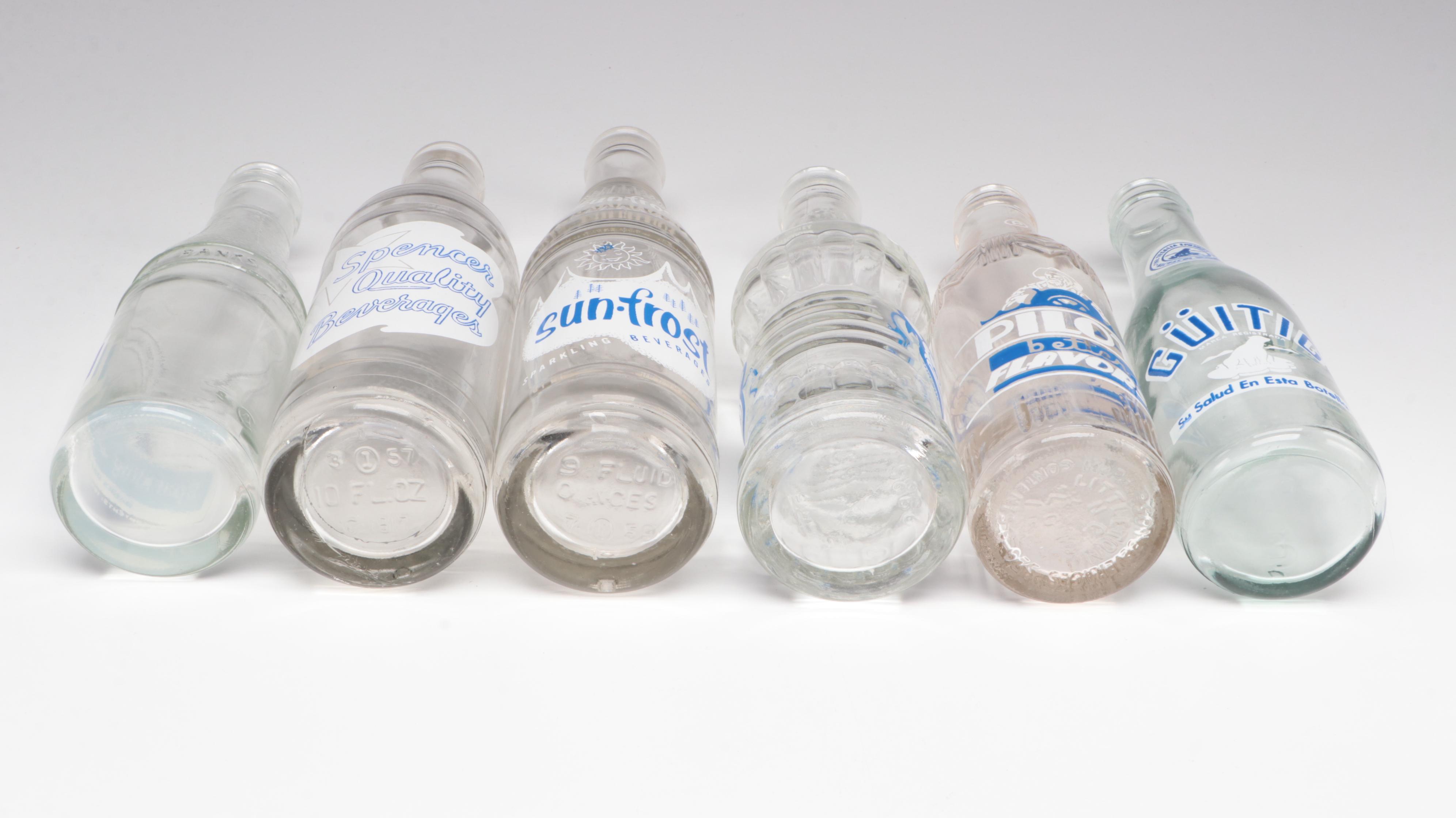 Grapette, Sun-Drop, Donald Duck Cola and More Labeled Glass Soda Bottles