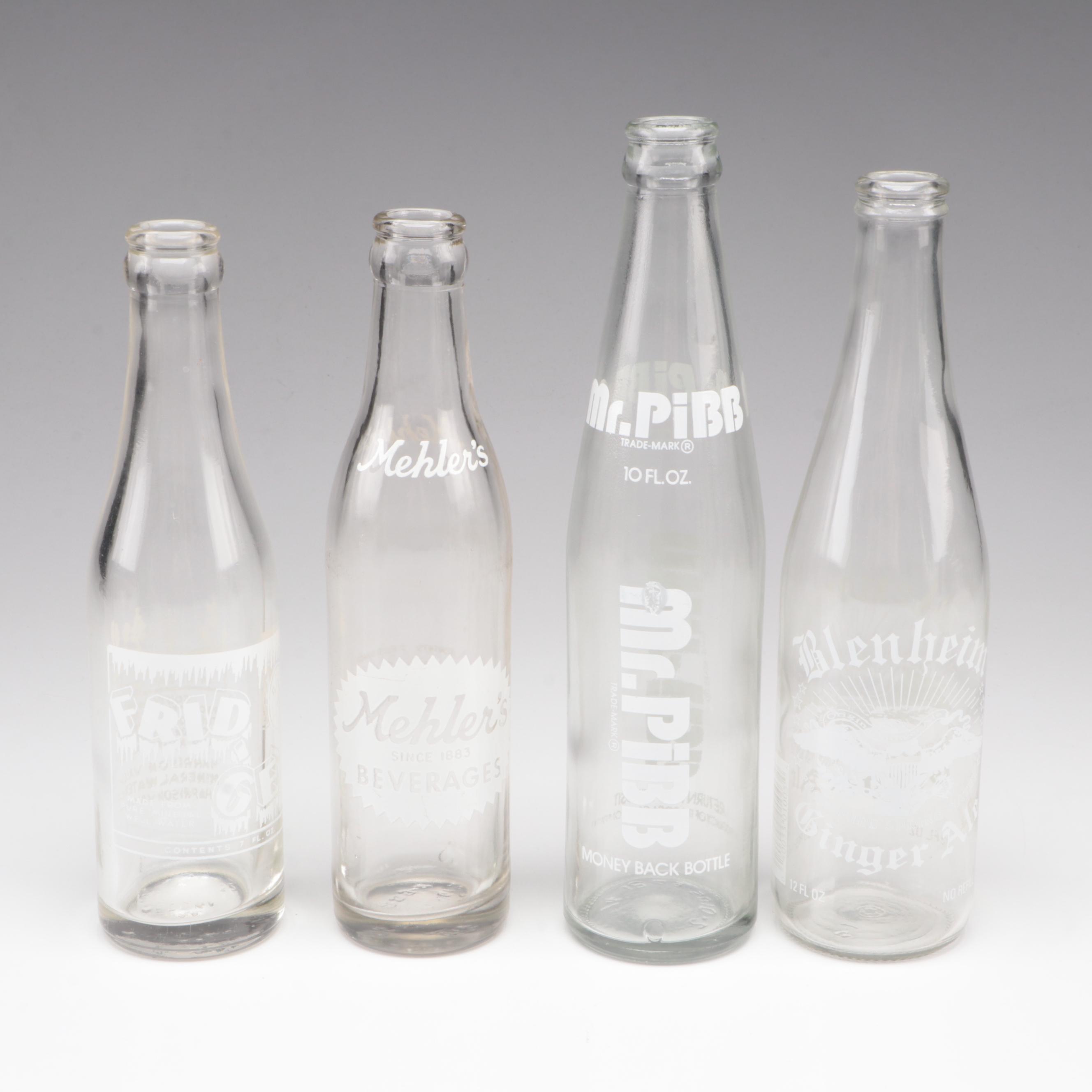 Grapette, Sun-Drop, Donald Duck Cola and More Labeled Glass Soda Bottles