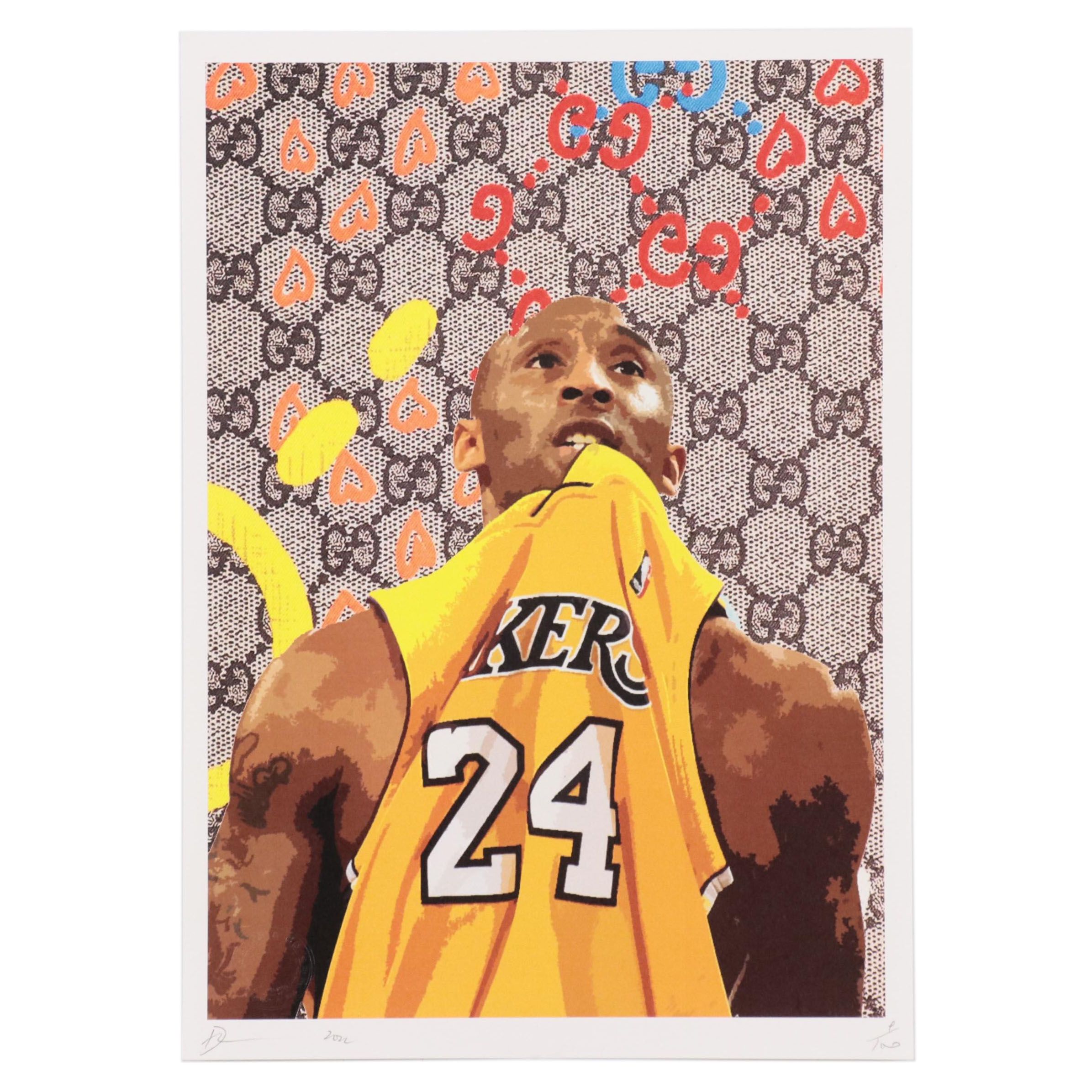 Death NYC Pop Art Offset Lithograph of Kobe Bryant, 2022