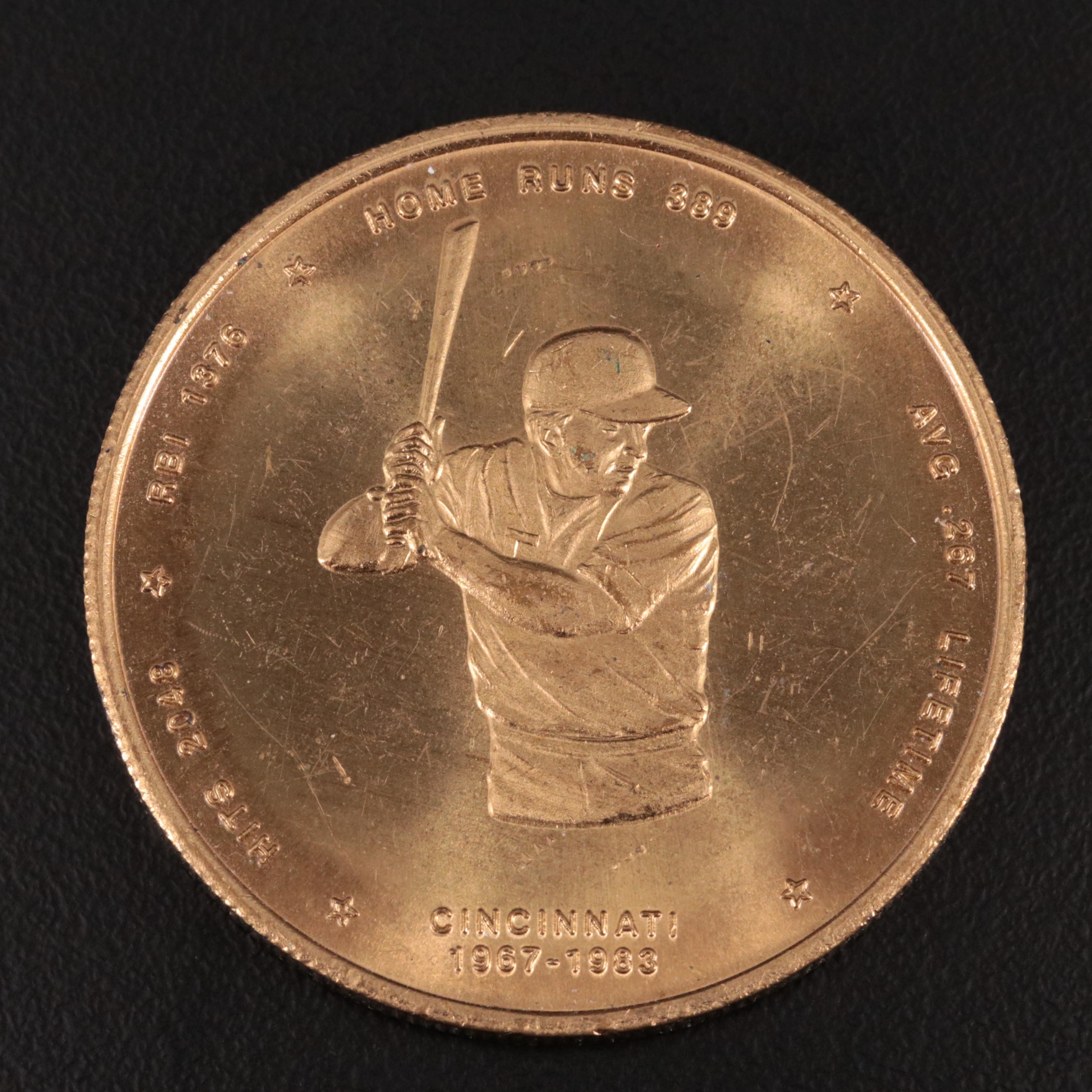 1989 Johnny Bench Hall of Fame Induction Medal