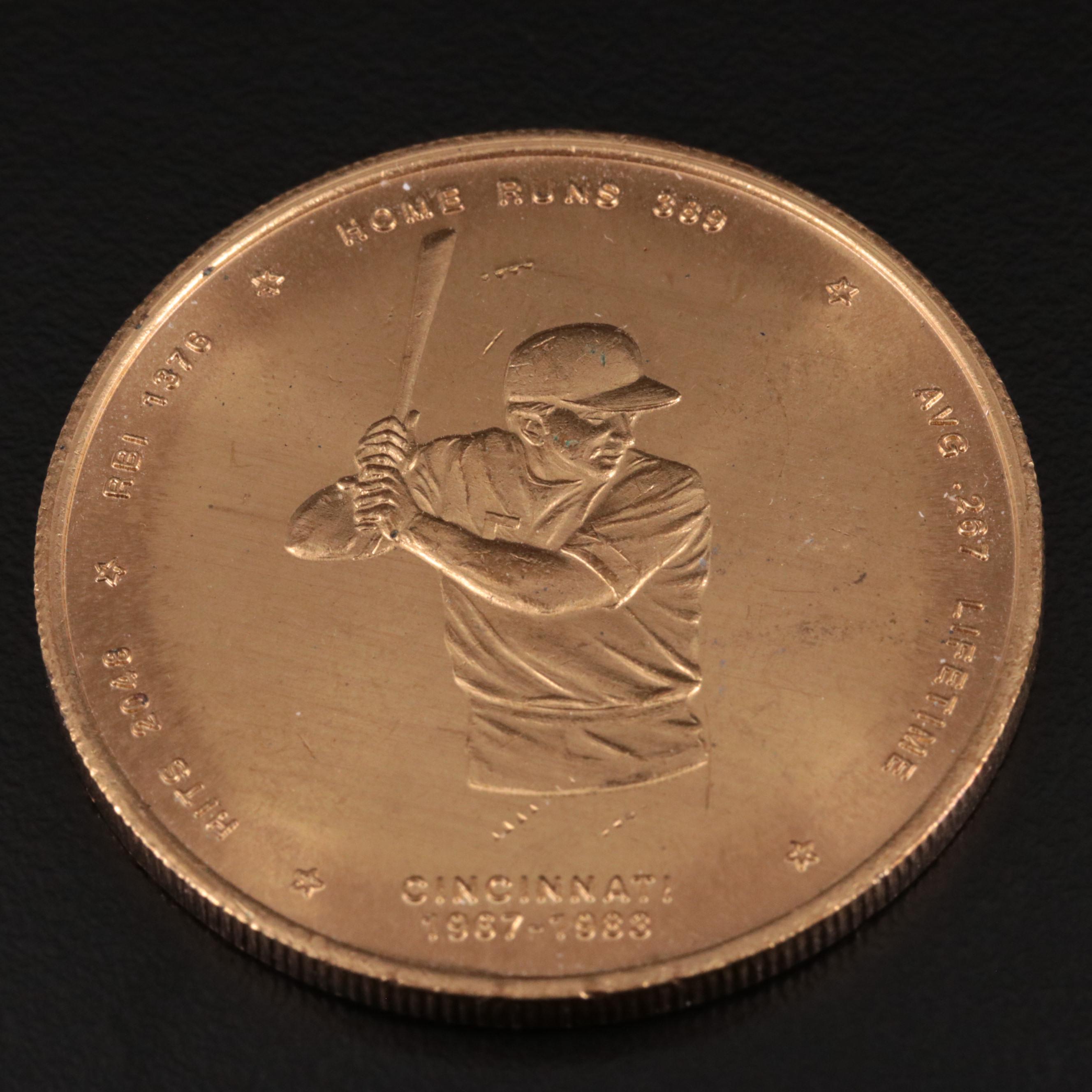 1989 Johnny Bench Hall of Fame Induction Medal