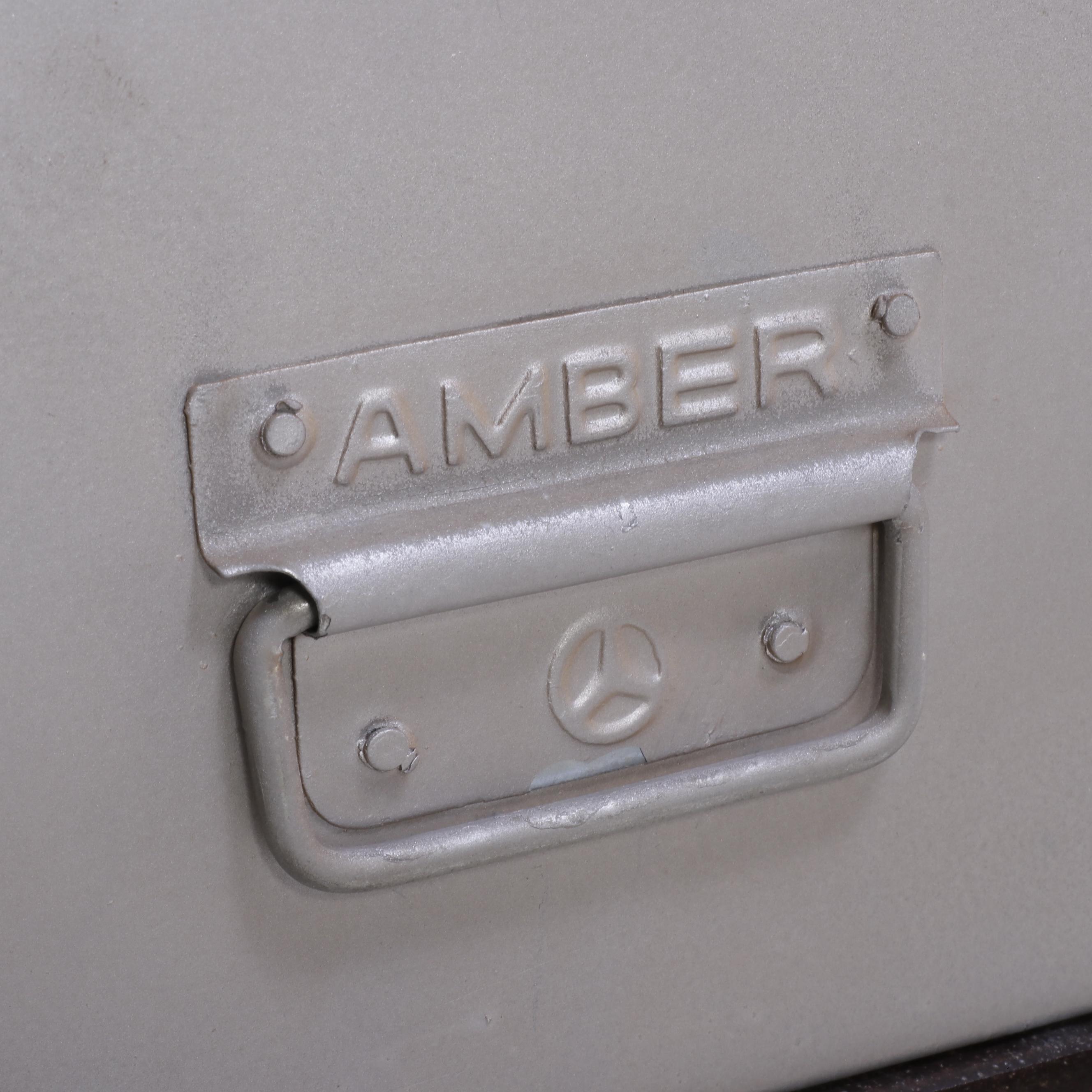 Outlook Intl. Industrial Style Patinated Metal and Hardwood Fifteen-Drawer Chest