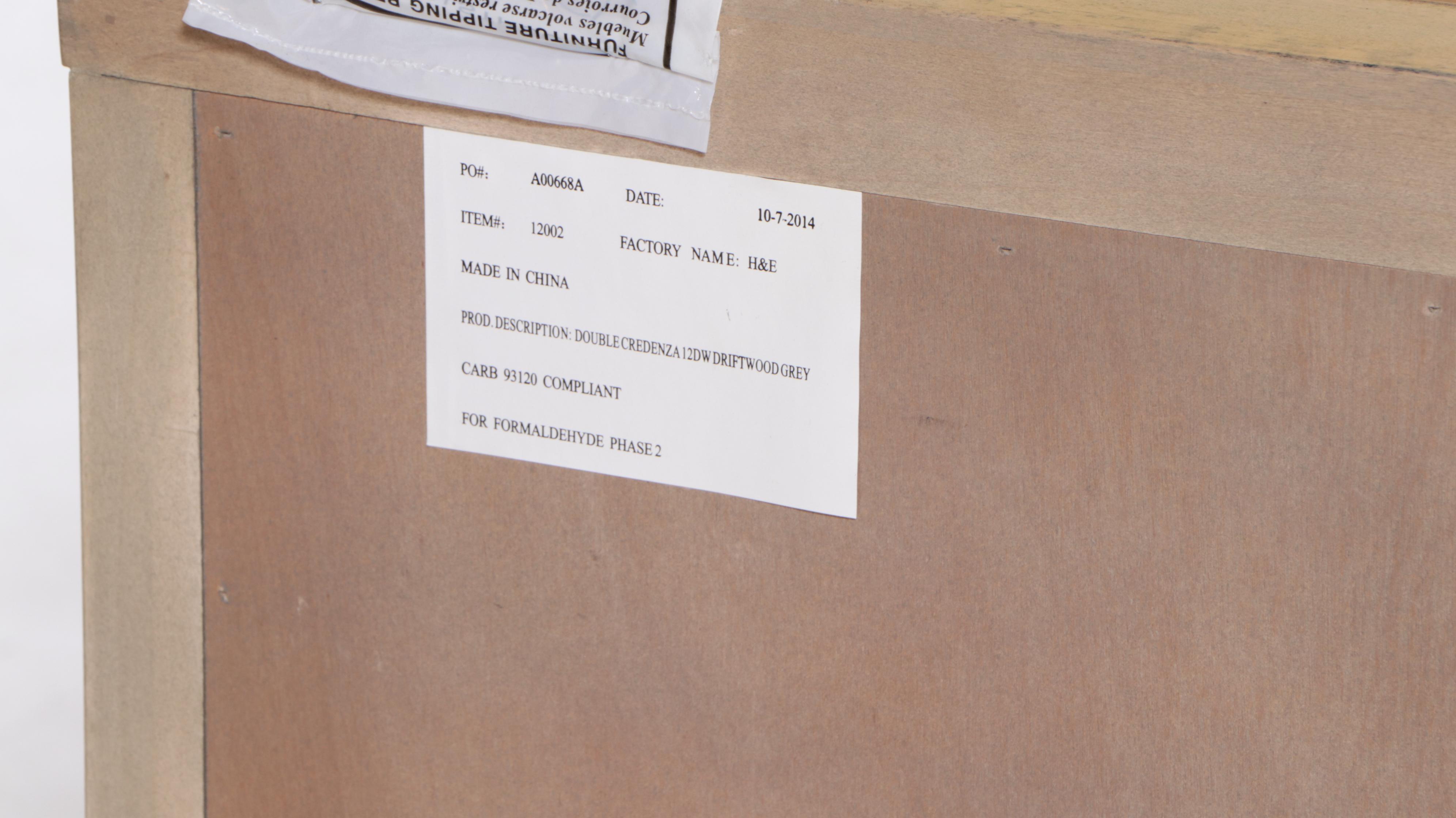 Contemporary Wooden Twelve Drawer Chest