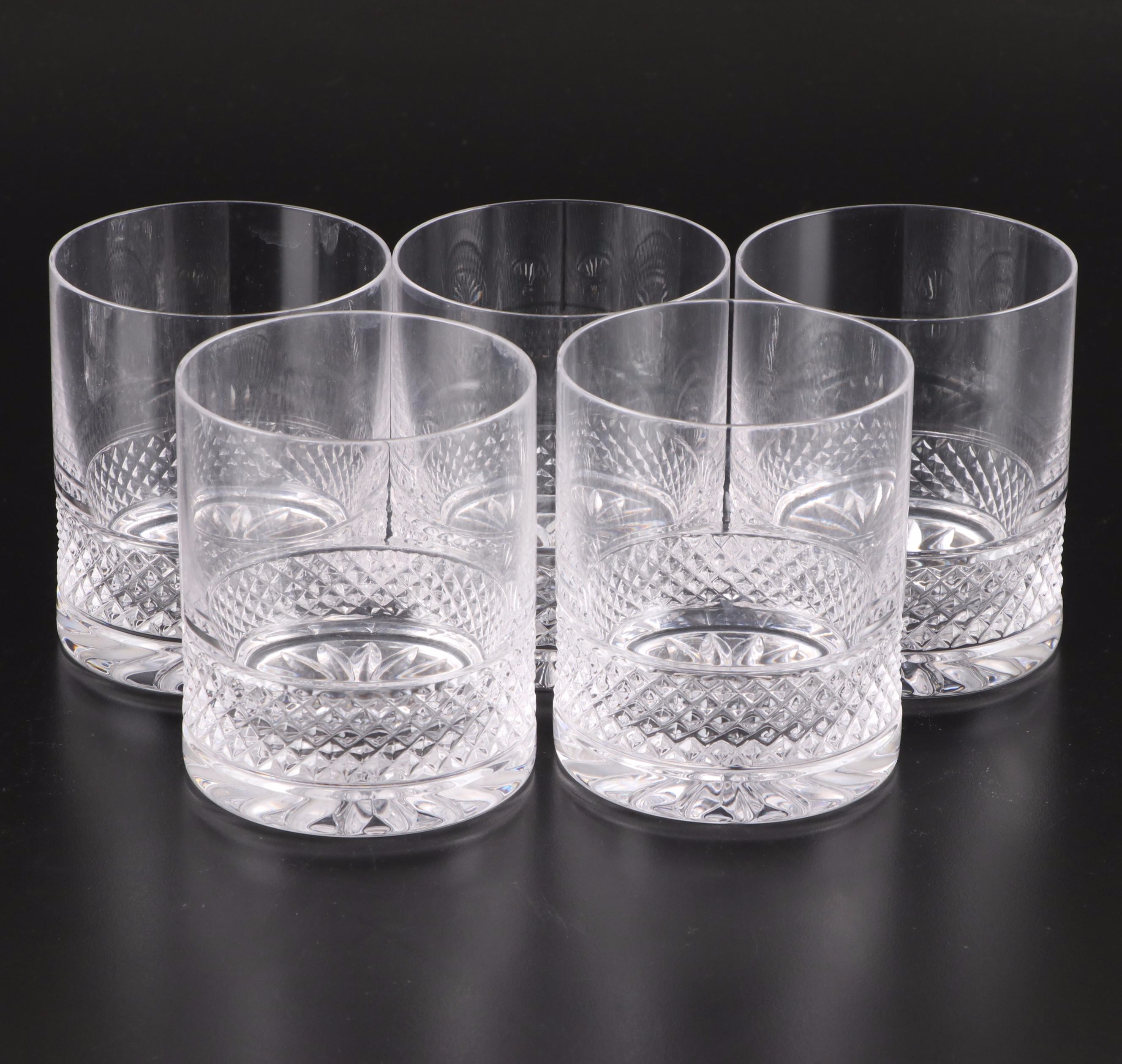Cashs "Cooper" Crystal Irish Whiskey Double Old Fashioned Glasses and More