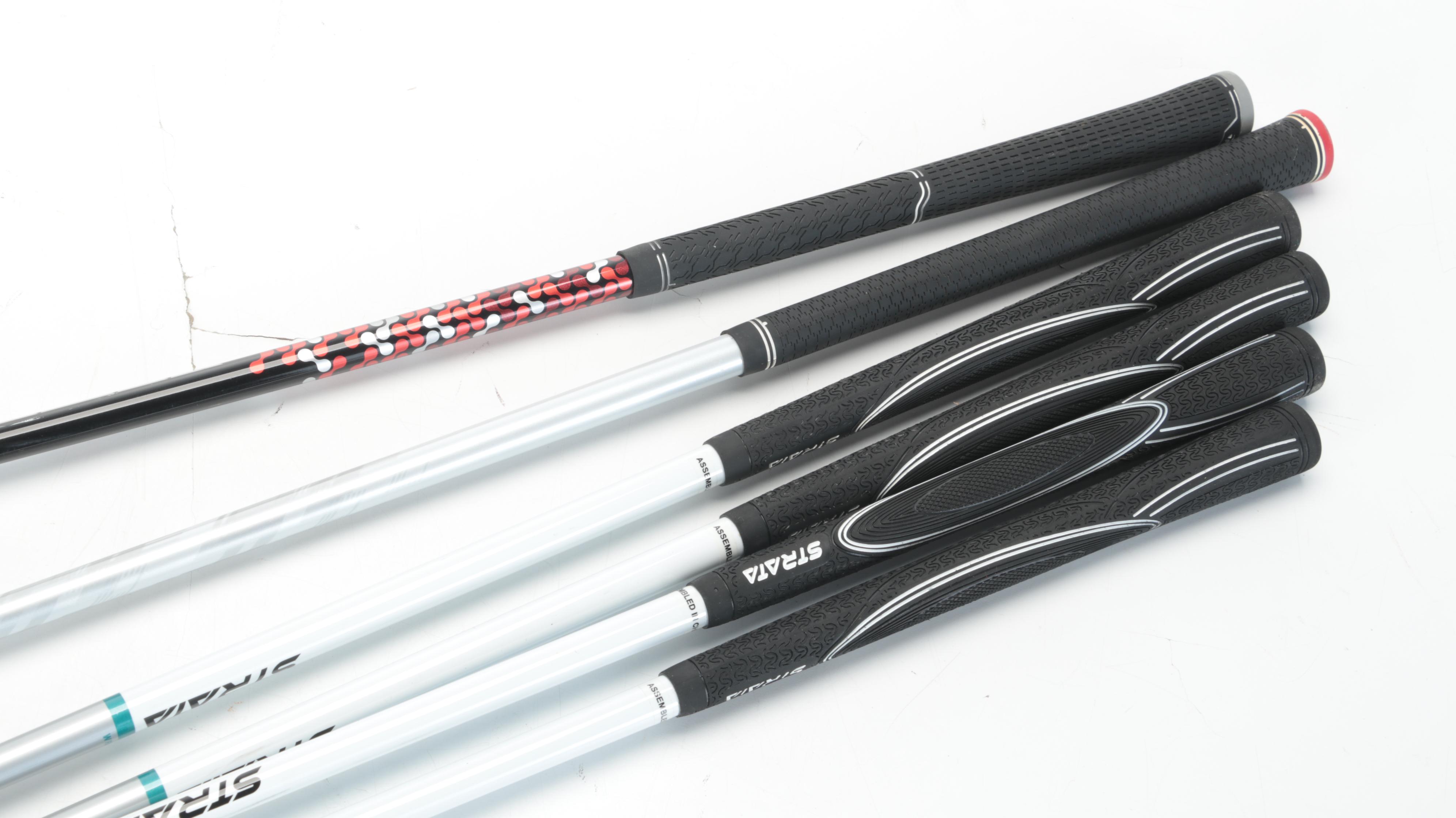 Strata Ultimate Golf Clubs and Bag with Clicgear Model 3.5+ Trolley