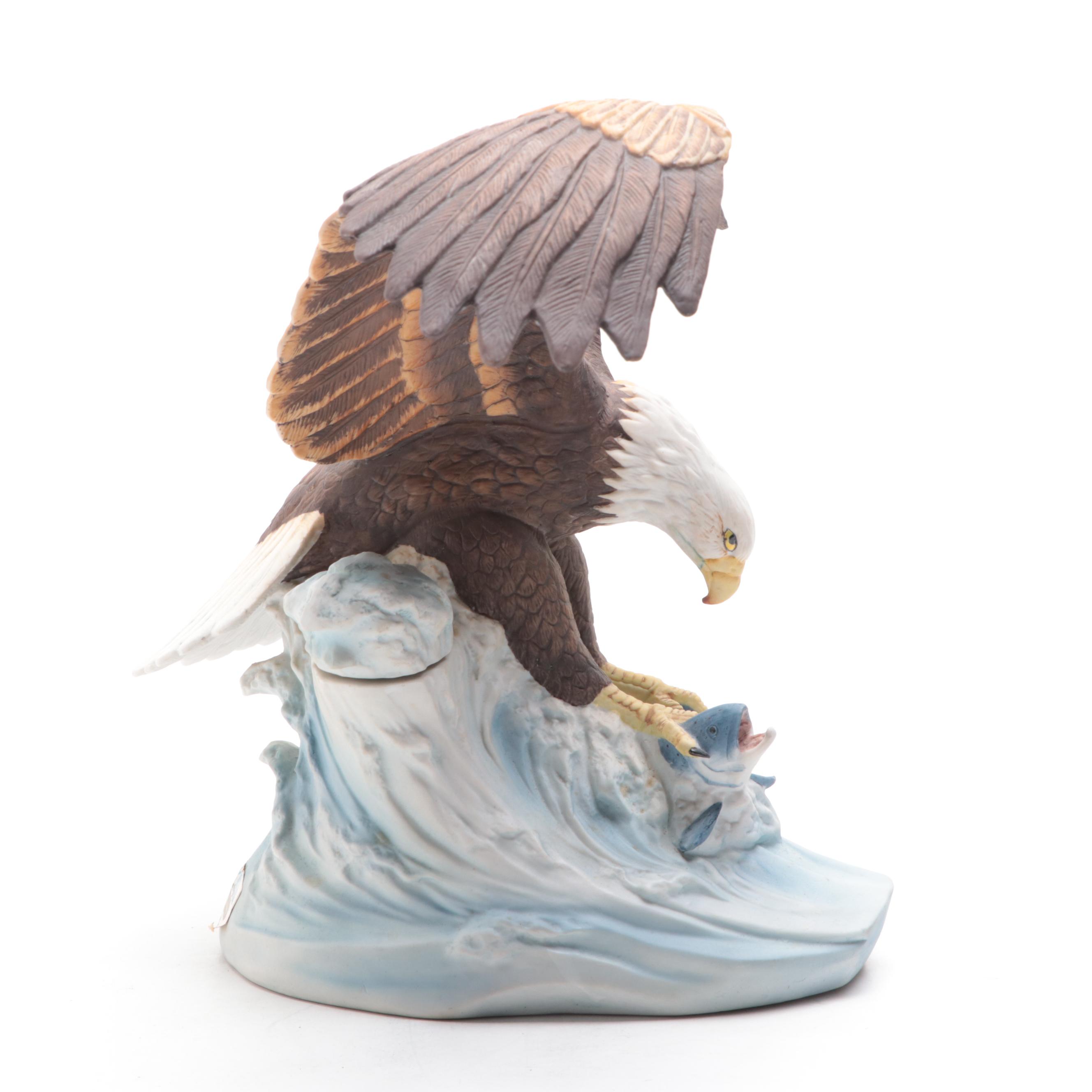 Ski Country Limited Edition "Bald Eagle" Ceramic Whiskey Decanter, 1980