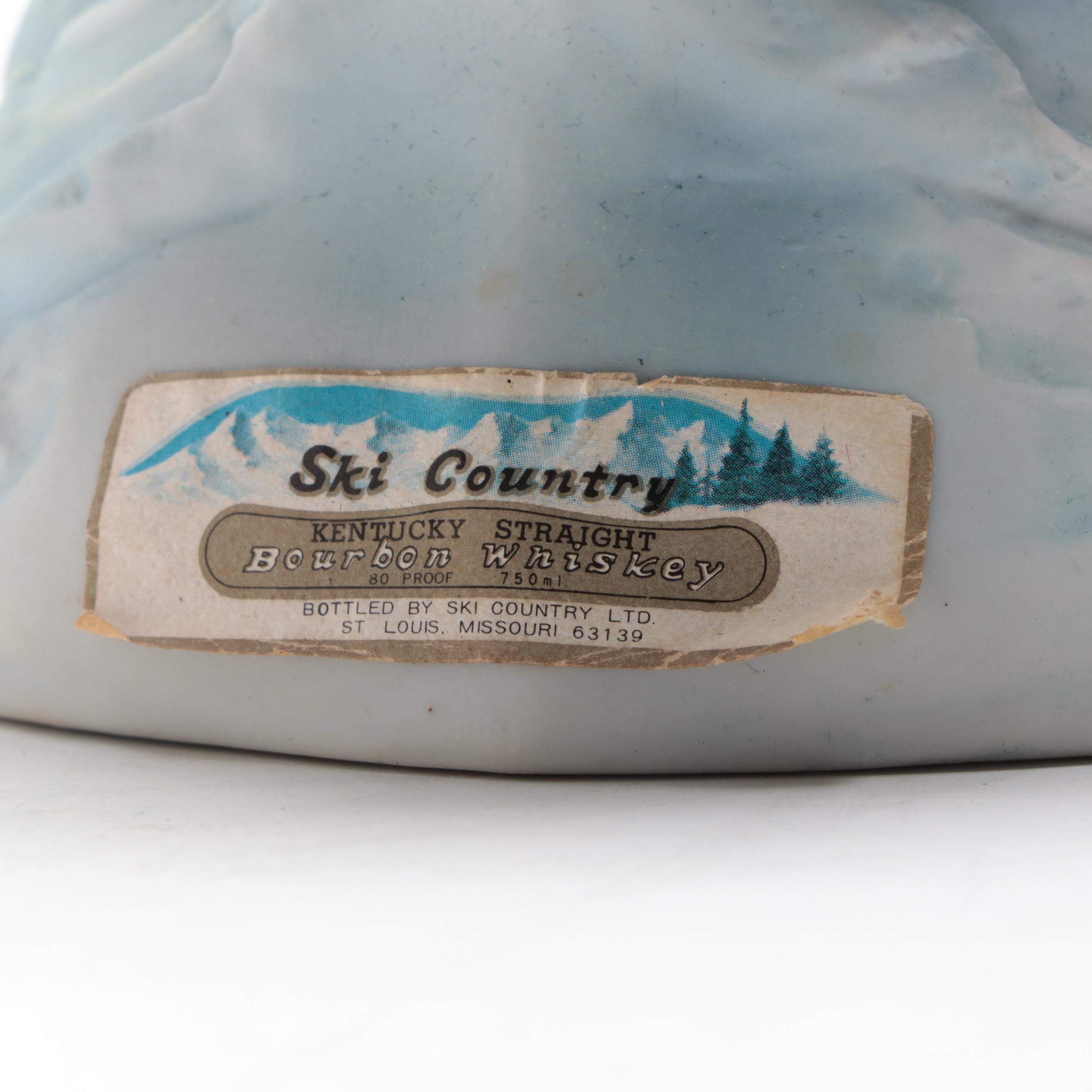 Ski Country Limited Edition "Bald Eagle" Ceramic Whiskey Decanter, 1980