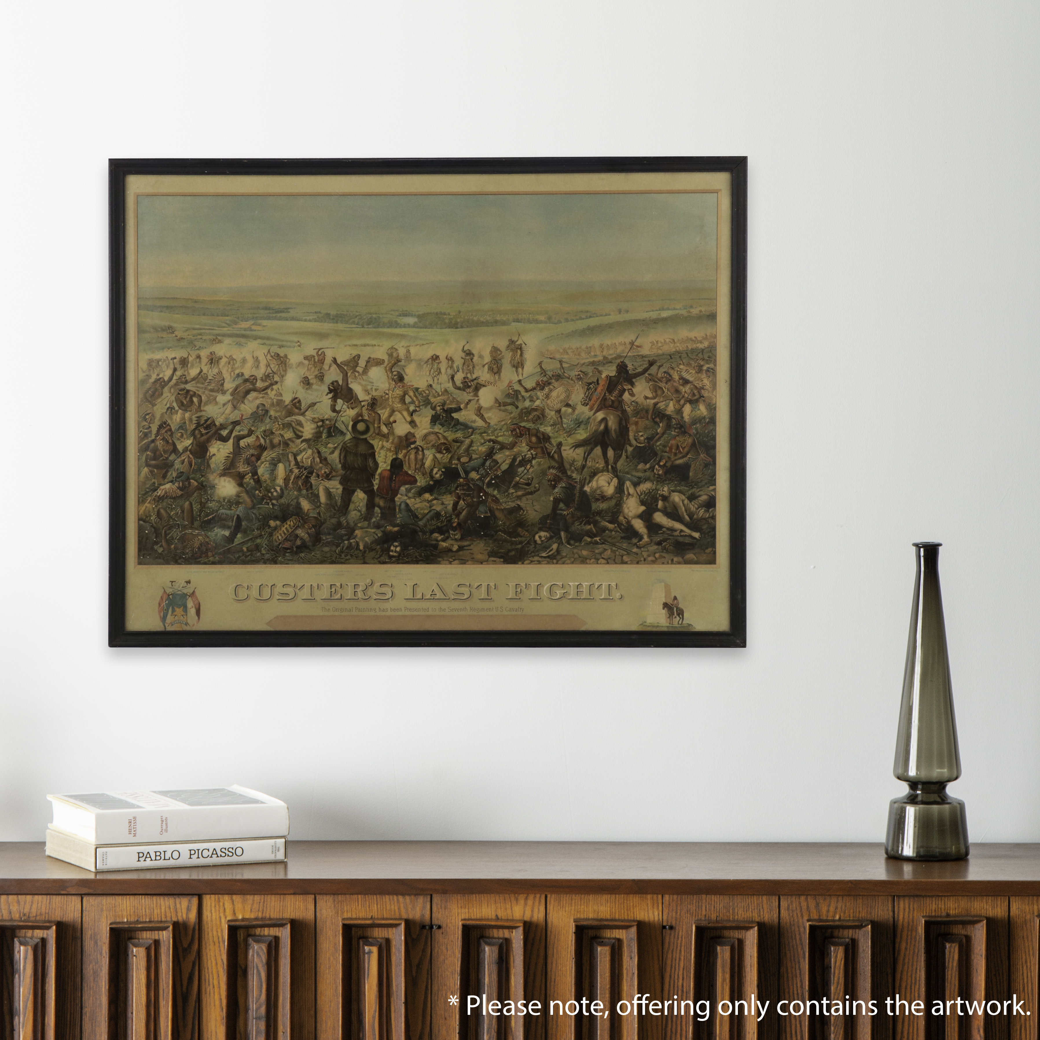 Anheuser-Busch Chromolithograph "Custer's Last Fight," 1896