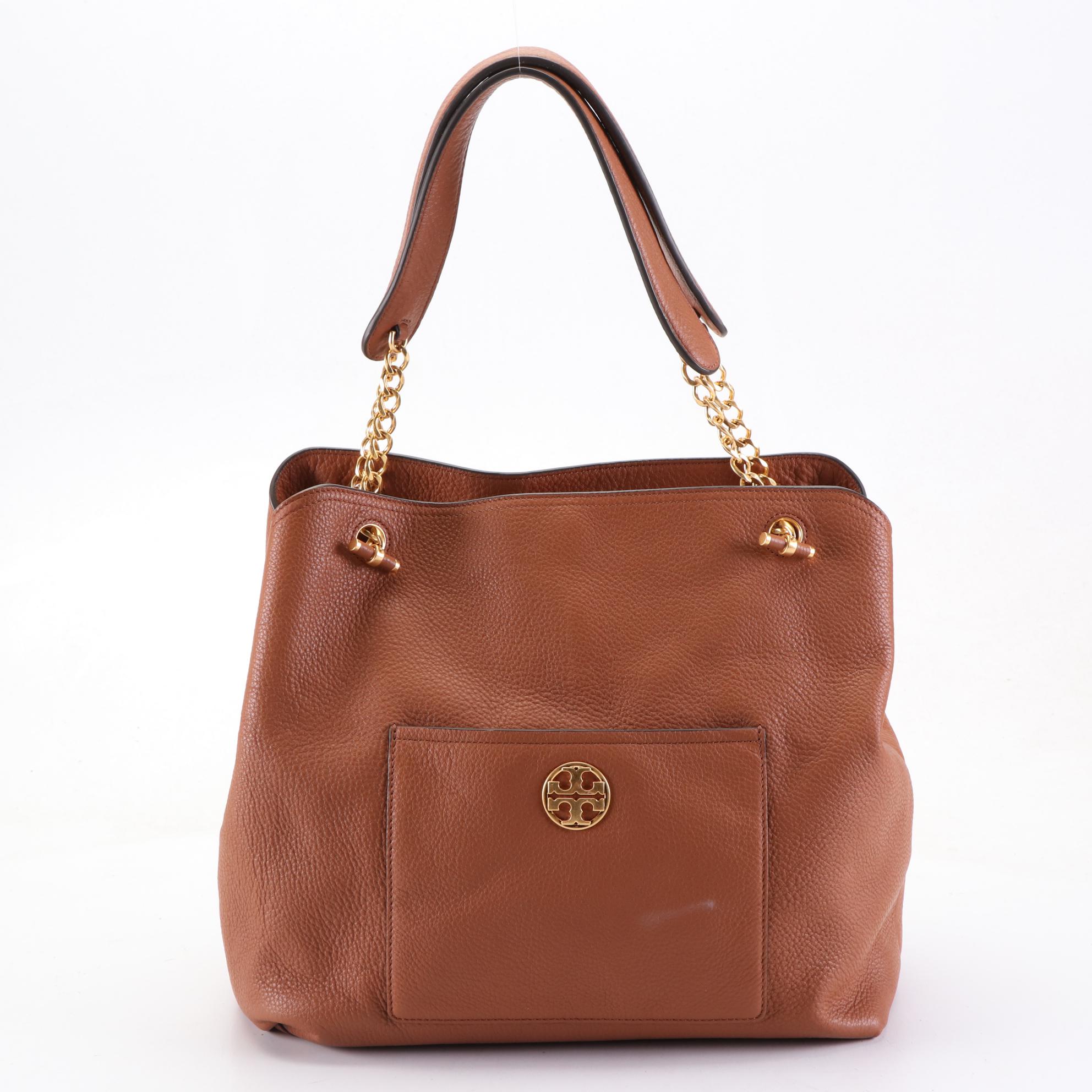 Tory Burch Miller Canvas Crossbody and Chelsea Slouchy Leather Tote