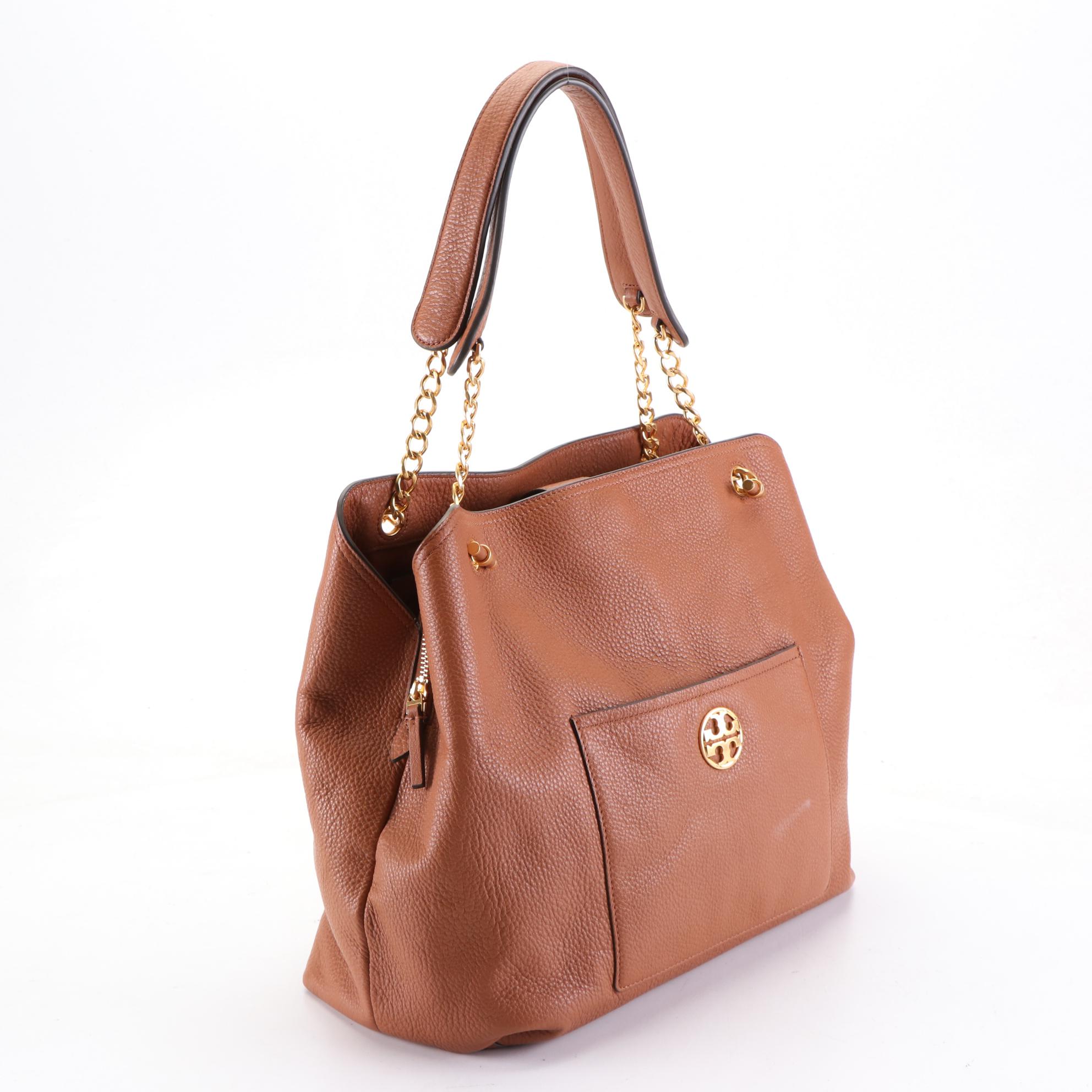 Tory Burch Miller Canvas Crossbody and Chelsea Slouchy Leather Tote