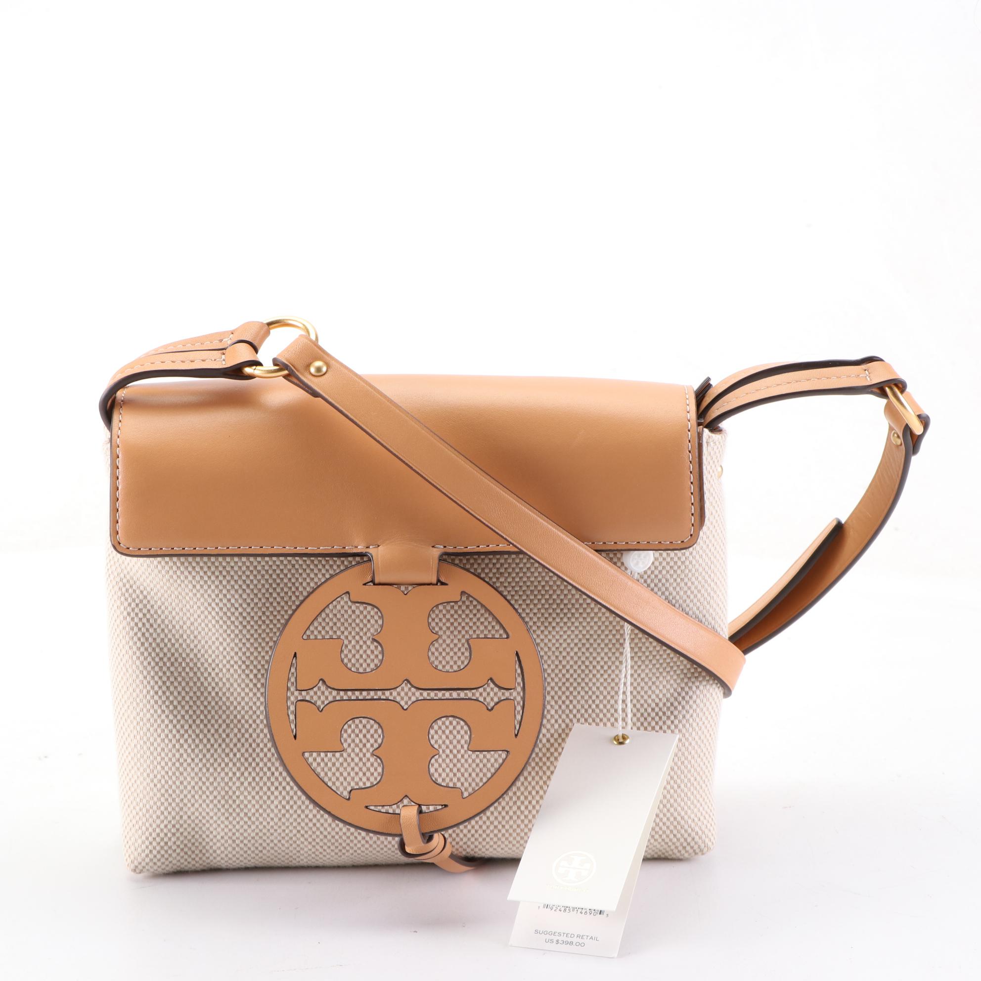 Tory Burch Miller Canvas Crossbody and Chelsea Slouchy Leather Tote