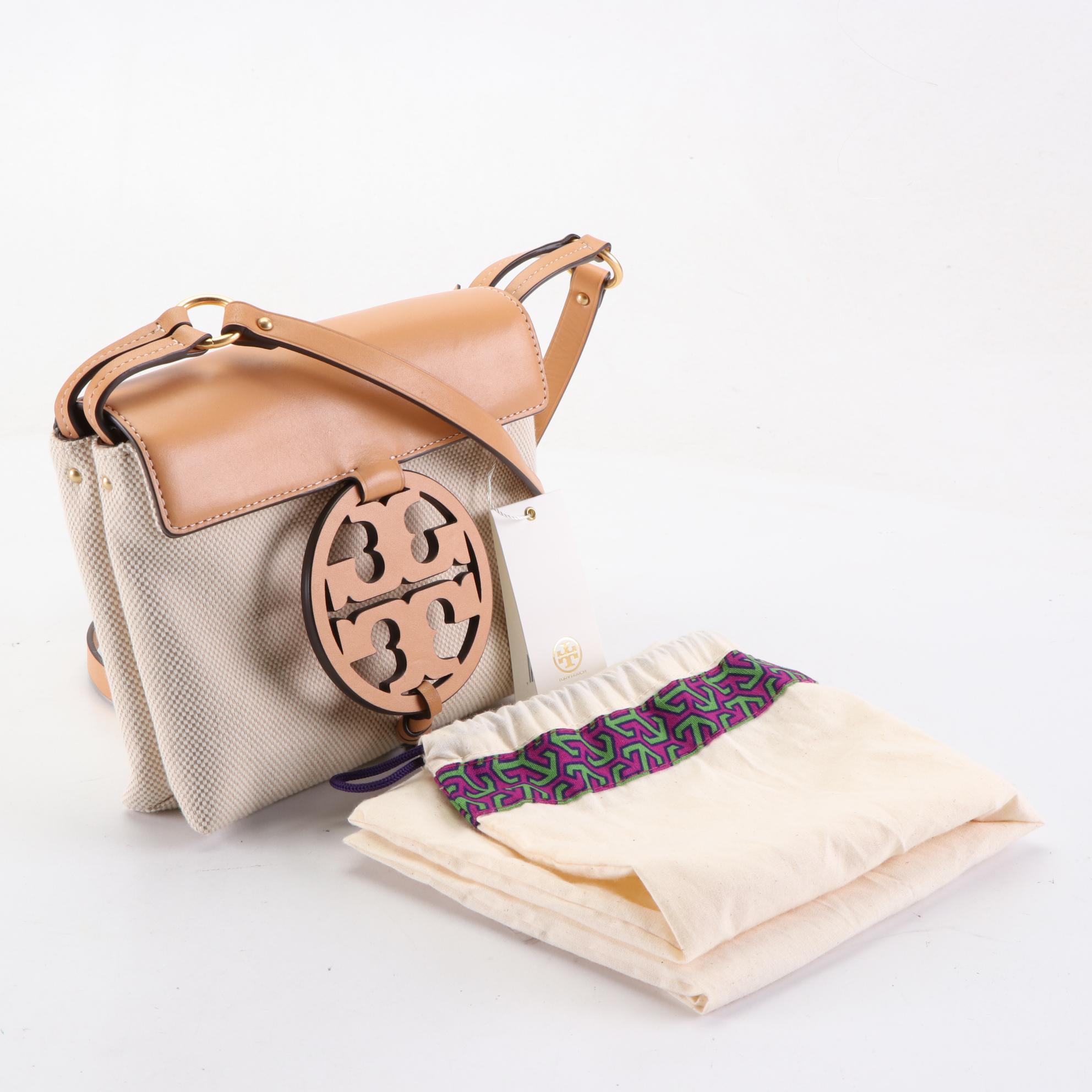 Tory Burch Miller Canvas Crossbody and Chelsea Slouchy Leather Tote